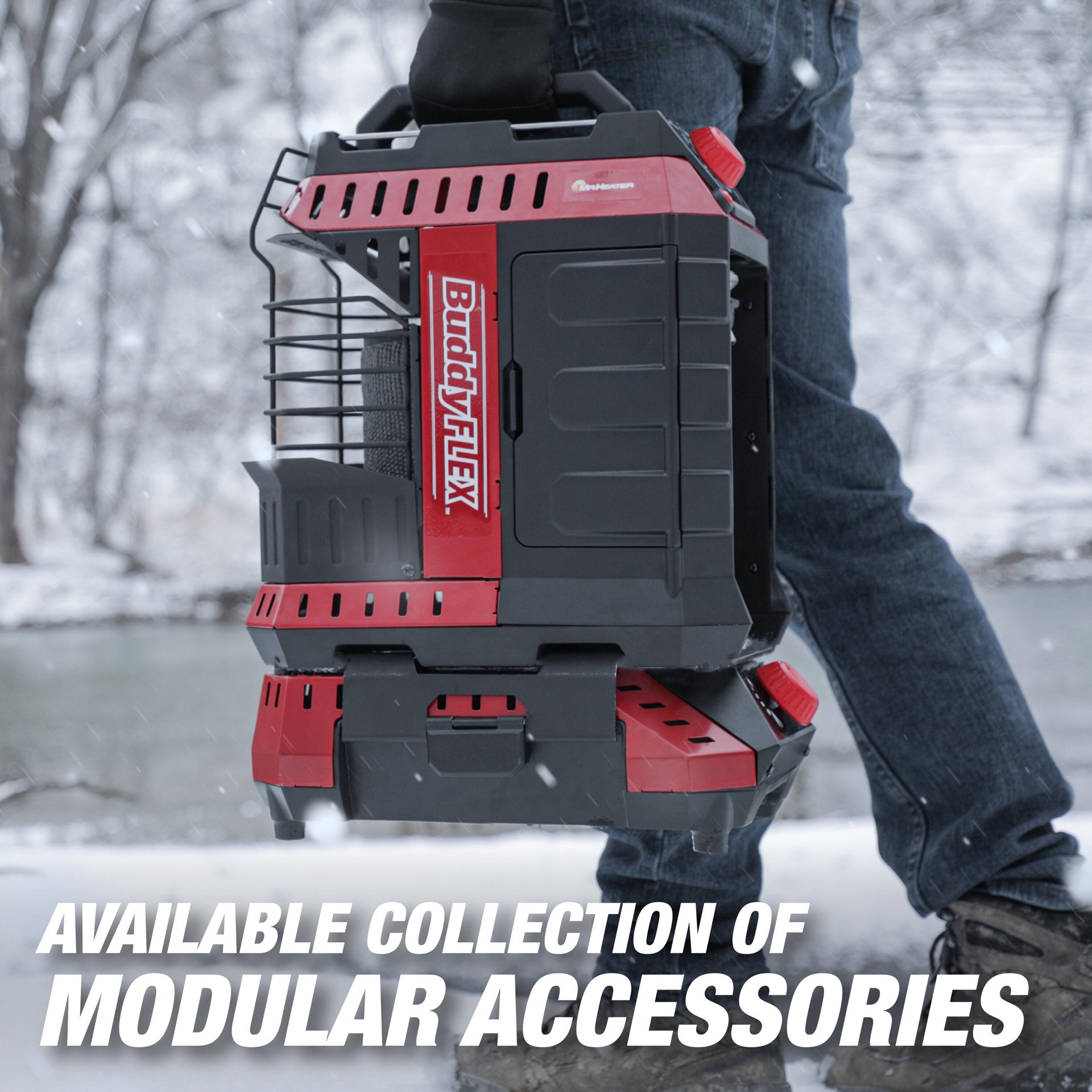 slide 4 of 6, Mr. Heater Buddy FLEX Propane Heater 11000 -BTU Indoor/Outdoor Portable Radiant Propane Heater, 1 ct