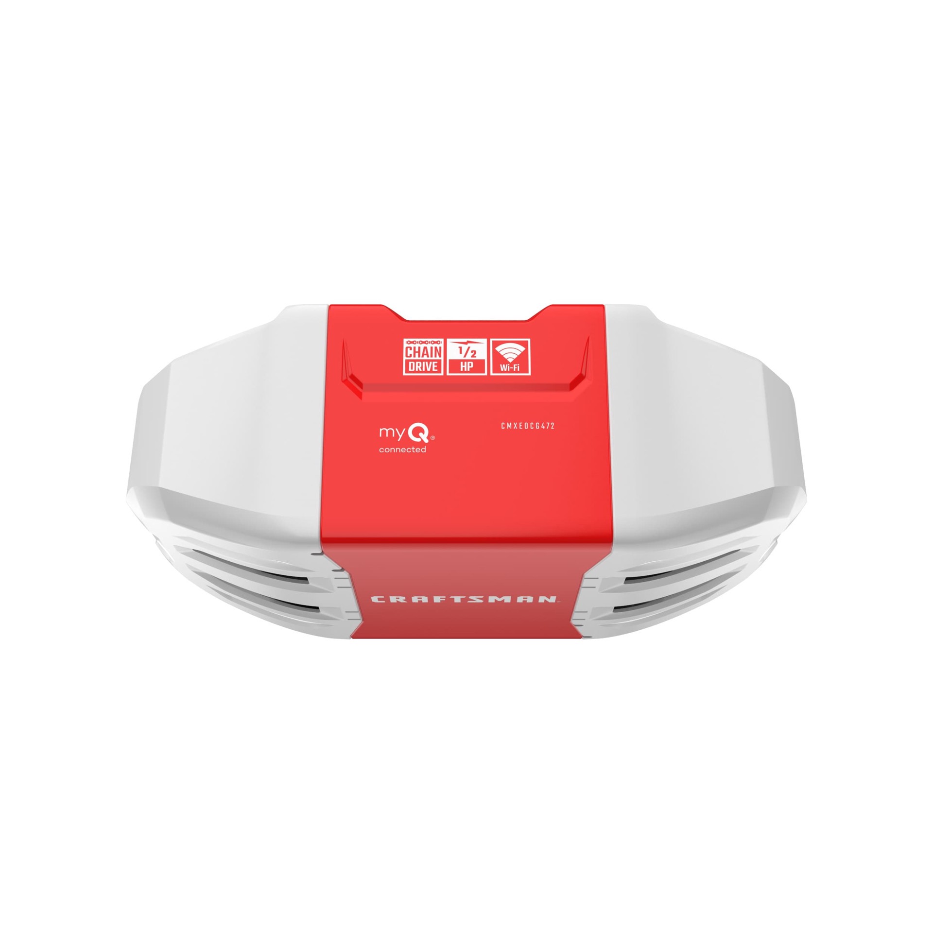 slide 4 of 6, CRAFTSMAN 1/2 HP myQ Smart Compatible Chain drive Garage Door Opener Wi-Fi Compatibility, 1 ct