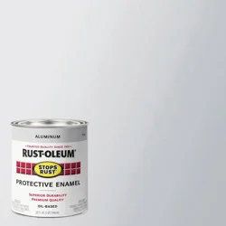 Rust-Oleum Stops Rust Gloss Aluminum Interior Oil-based Industrial Enamel Paint ( 1-quart )