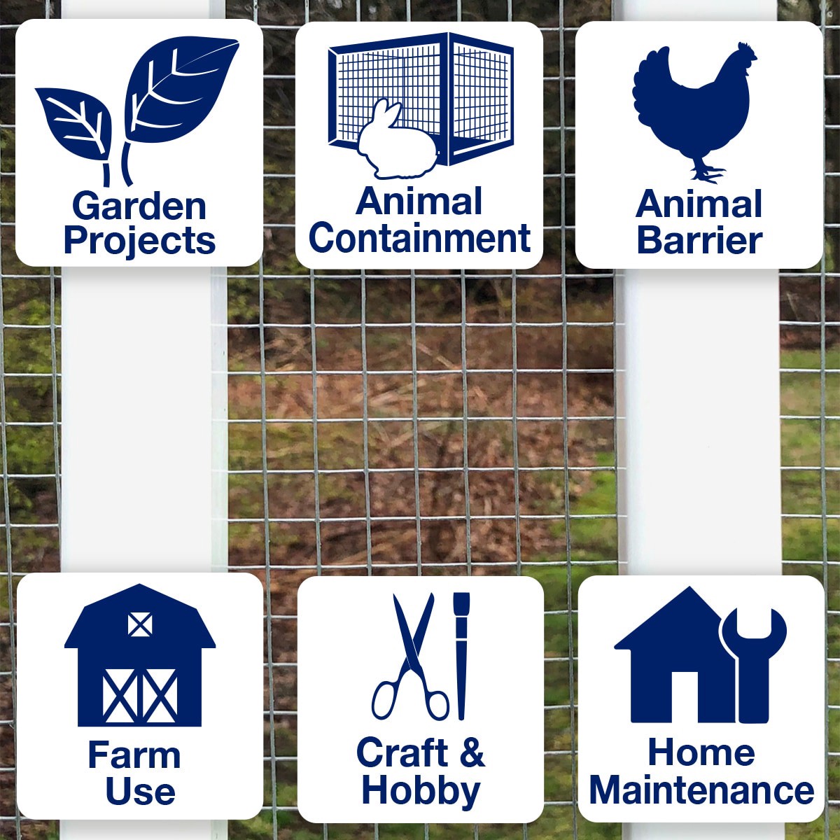 slide 4 of 6, GARDEN CRAFT 25-ft x 3-ft Gray Steel Hardware Cloth Rolled Fencing 1/2-in x 1/2-in - Mesh Size, 1 ct