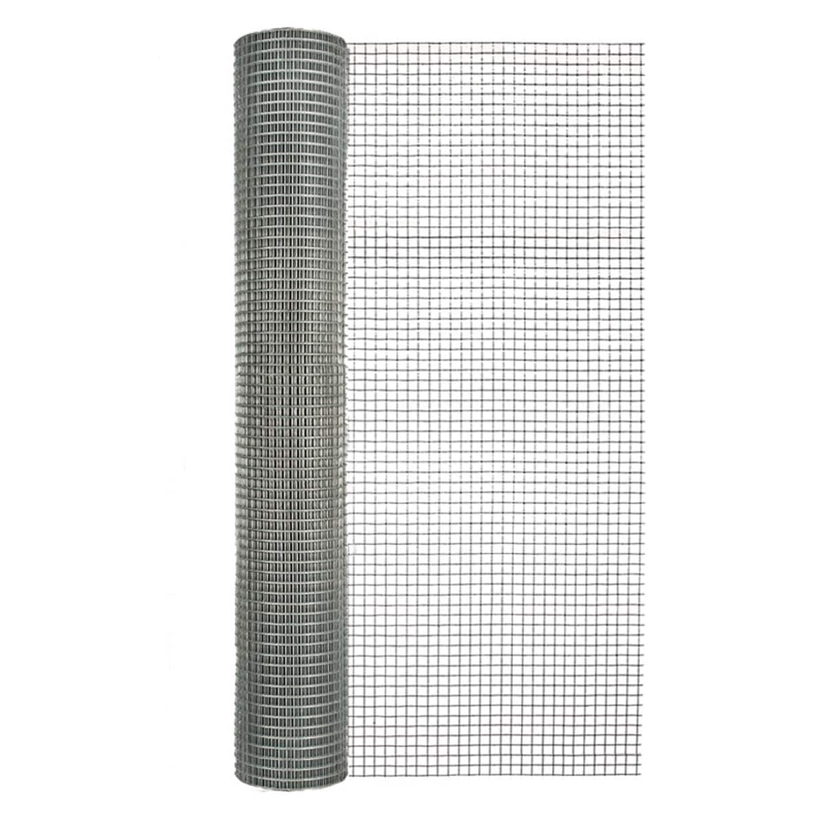 slide 1 of 6, GARDEN CRAFT 25-ft x 3-ft Gray Steel Hardware Cloth Rolled Fencing 1/2-in x 1/2-in - Mesh Size, 1 ct