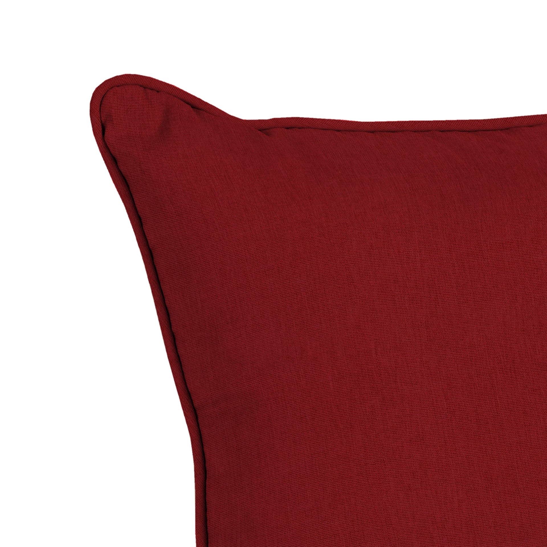 slide 6 of 6, allen + roth 25-in x 25-in 2 -Piece Red Solid Deep seat patio chair cushion, 1 ct
