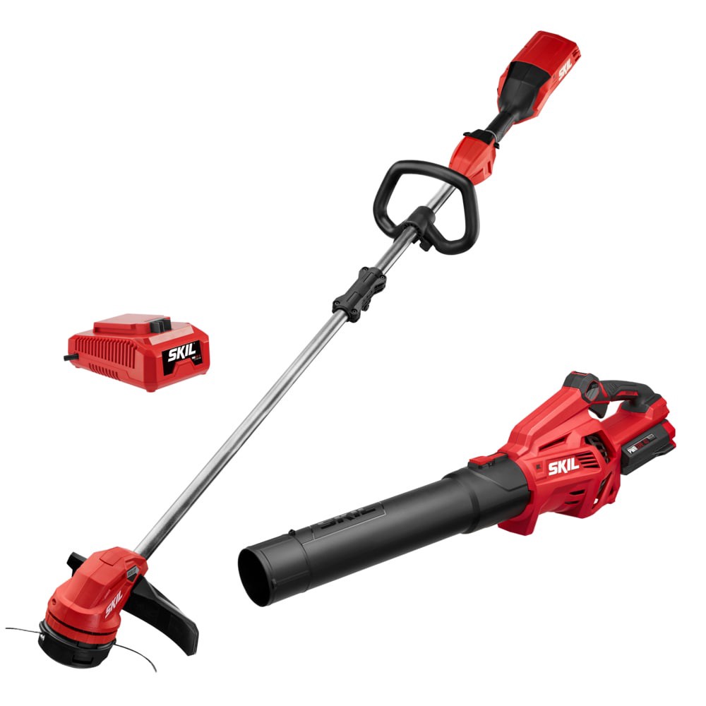 slide 1 of 6, SKIL PWR CORE 40 40-volt Cordless Battery String Trimmer and Leaf Blower and Combo Kit 2.5 Ah (Battery Included) (Charger Included), 1 ct