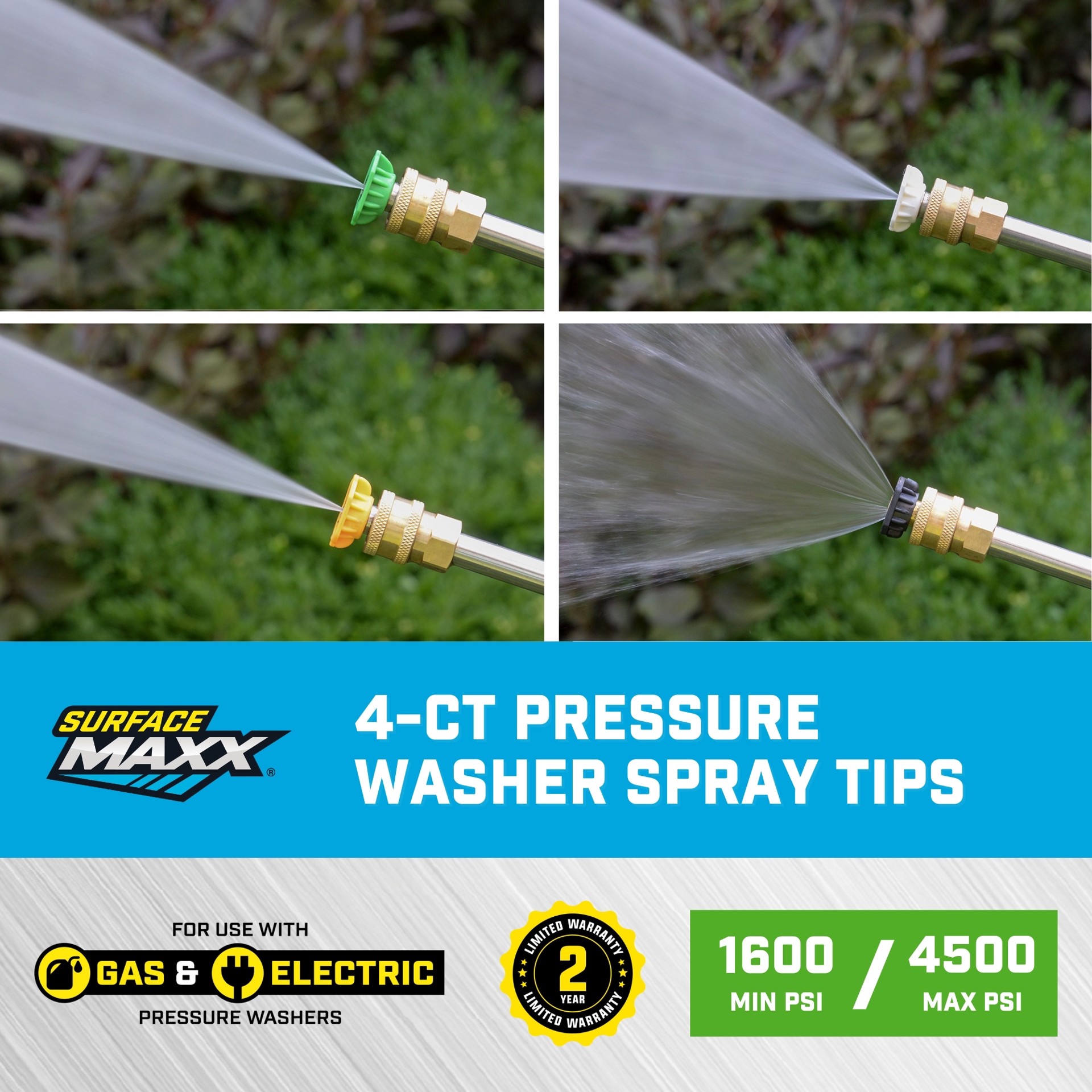 slide 6 of 6, SurfaceMaxx 4500-PSI 1/4-in Spray tip, 1 ct