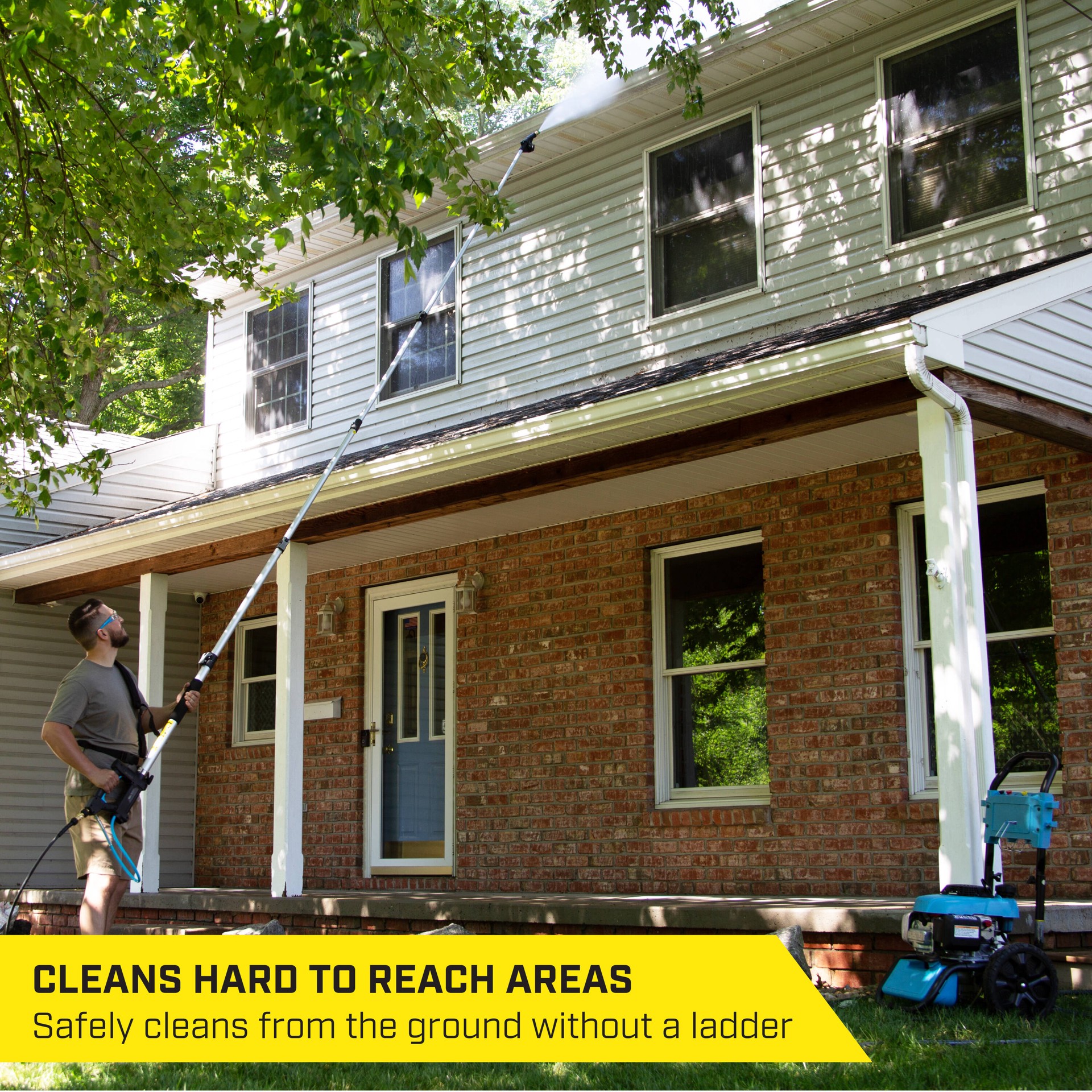 slide 3 of 6, SurfaceMaxx 18-ft up to 4200-PSI Plastic Pressure Washer Telescoping/Extension wand, 1 ct