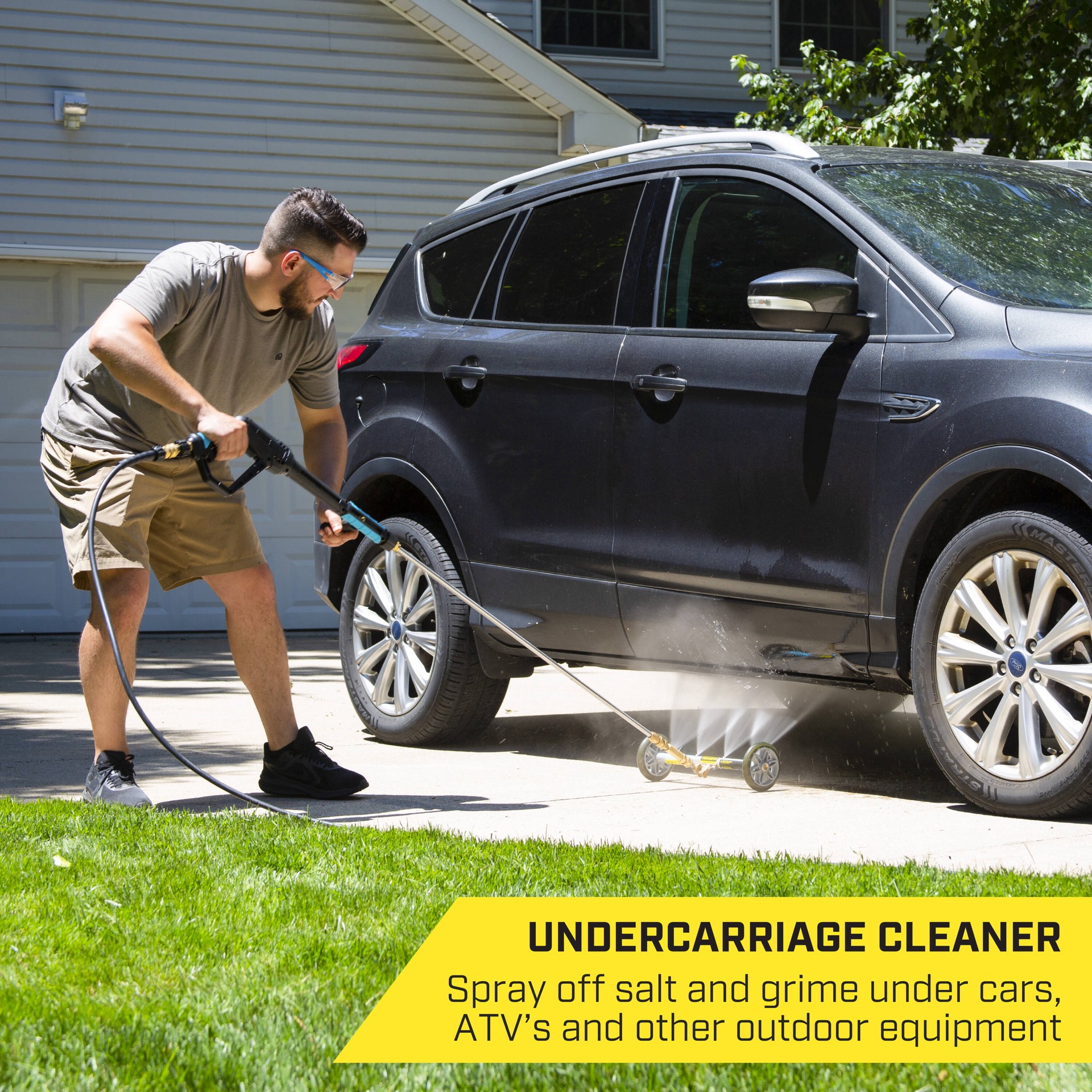 slide 3 of 6, SurfaceMaxx 14-in up to 3300-PSI Water broom for Gas and electric pressure washers, 1 ct