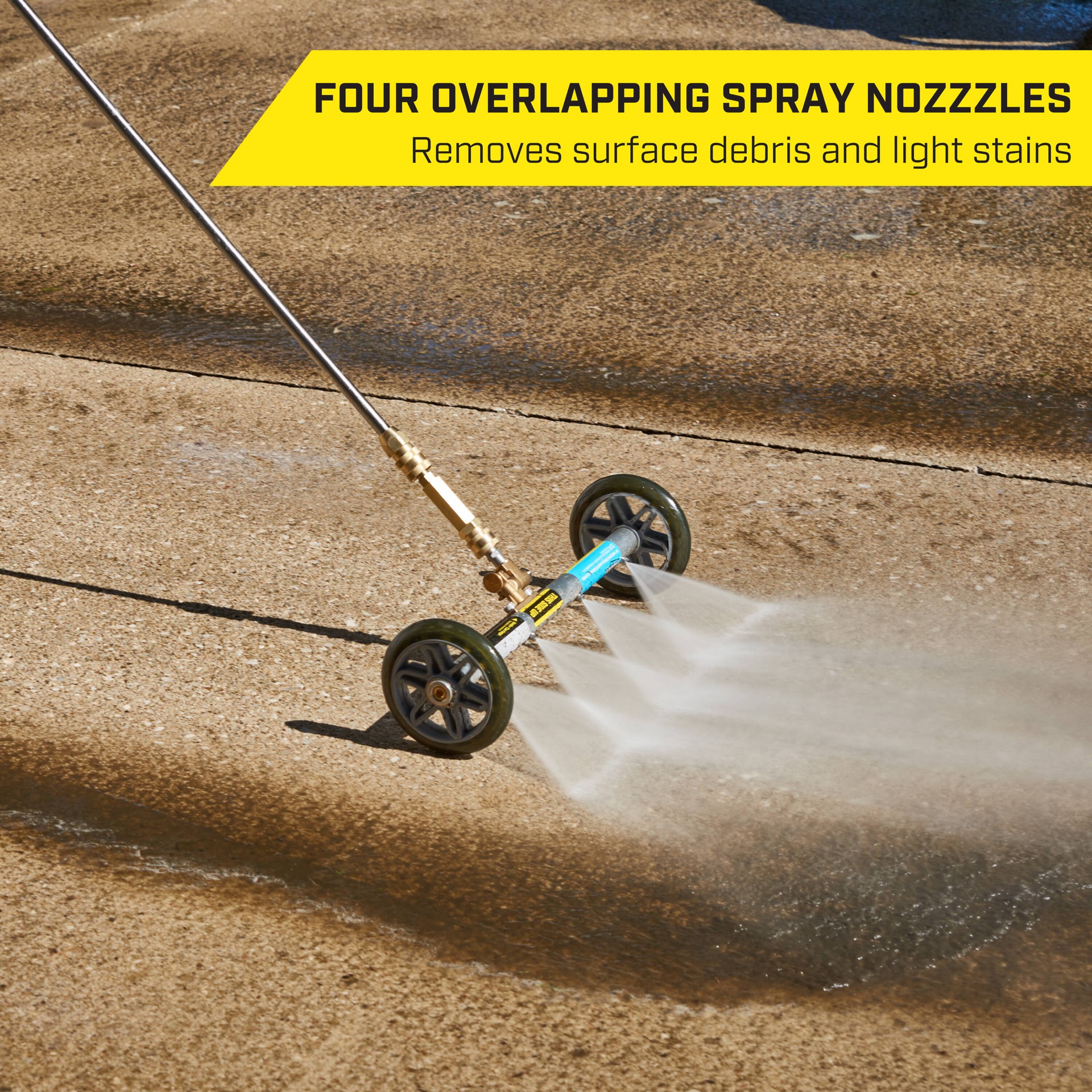 slide 4 of 6, SurfaceMaxx 14-in up to 3300-PSI Water broom for Gas and electric pressure washers, 1 ct