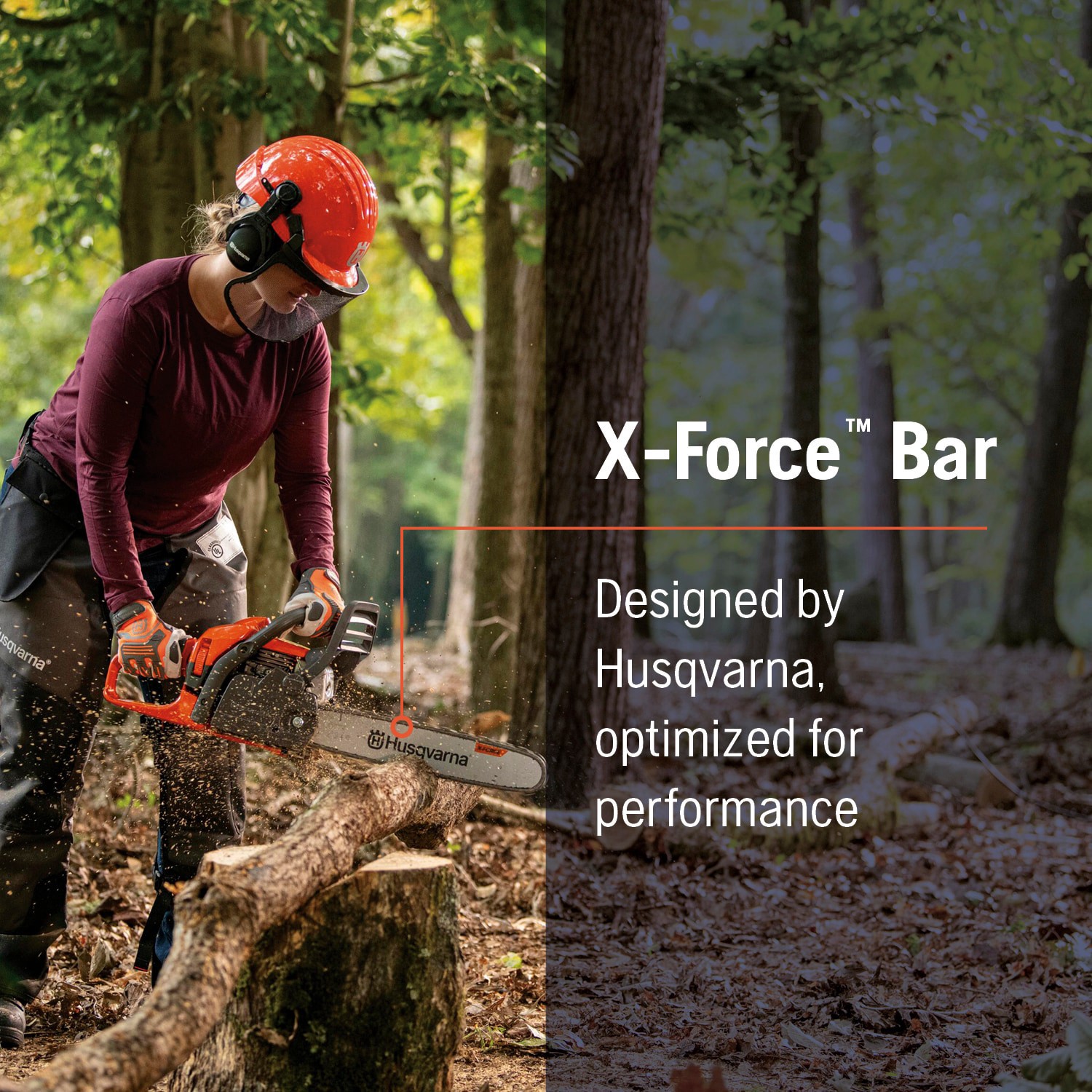 slide 5 of 5, Husqvarna X-Force 20-in Chainsaw Bar, 1 ct