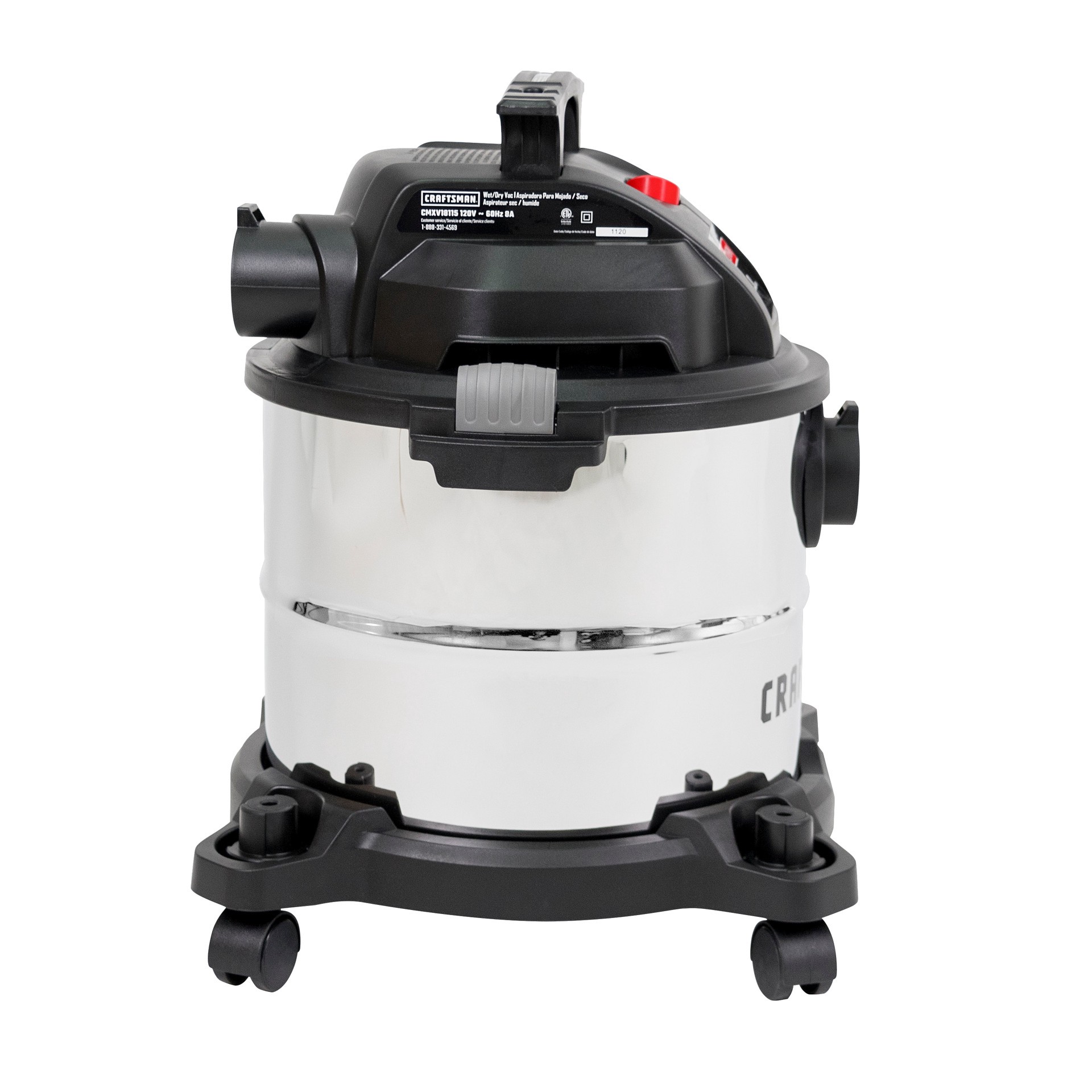 slide 4 of 6, CRAFTSMAN 5-Gallon 4 HP Corded Wet/Dry Shop Vacuum with Accessories Included, 1 ct