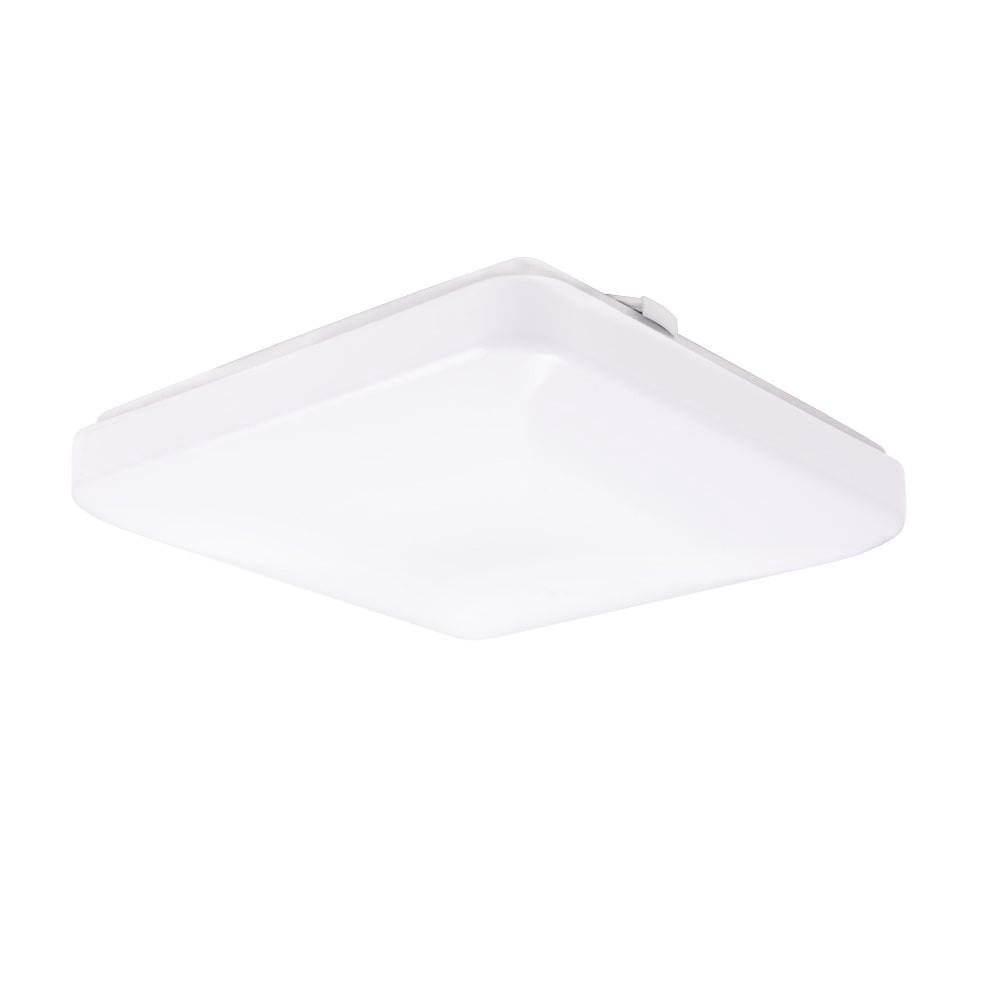 slide 1 of 6, Utilitech 1 -Light 12.3-in Matte White Integrated LED Flush Mount Light, 1 ct