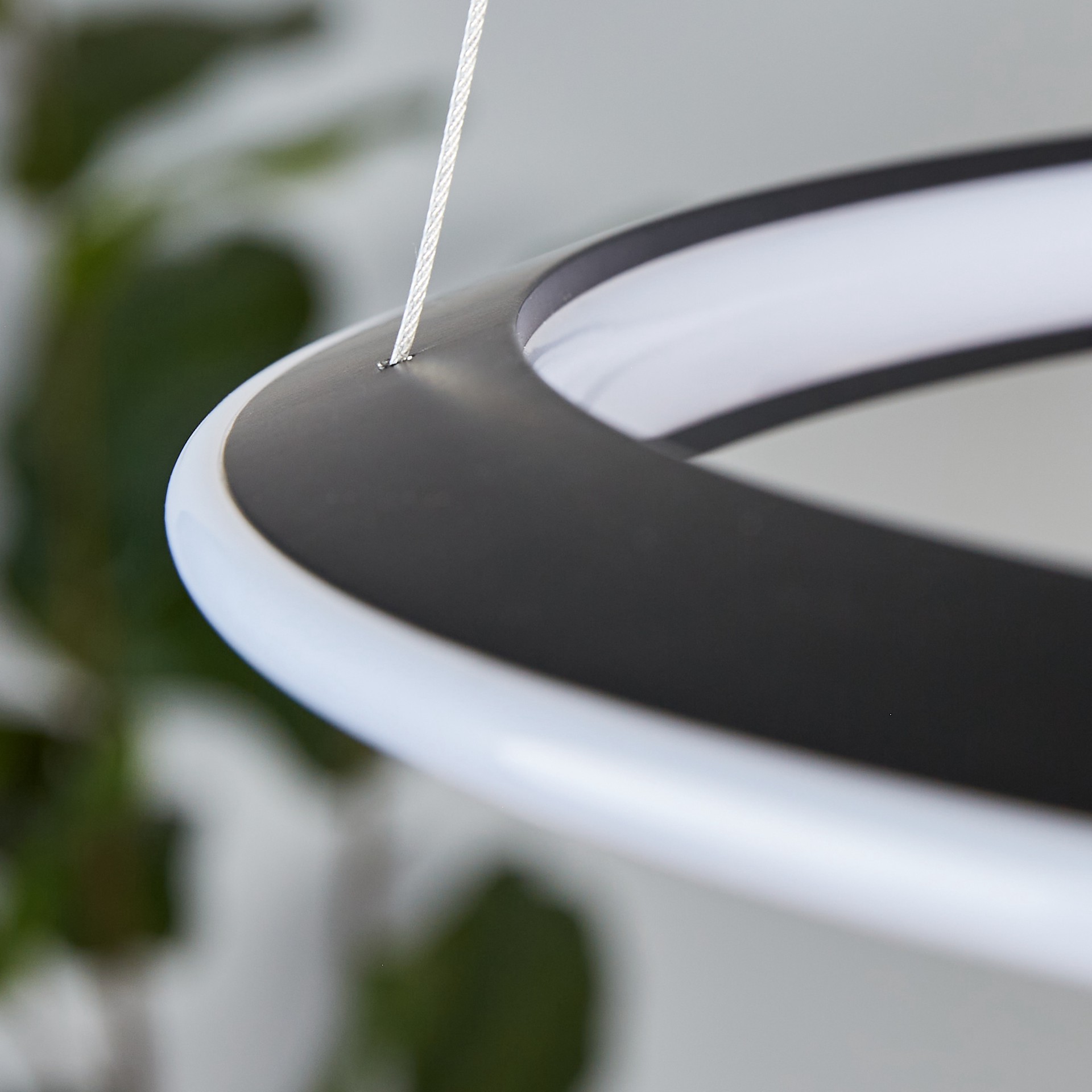 slide 6 of 6, Origin 21 Irvington 1 -Light Matte Black LED Acrylic Plastic Chandelier, 1 ct