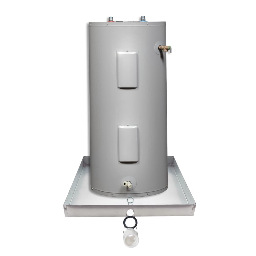 slide 4 of 6, EASTMAN 30-in x 30-in Water Heater Drain Pan 1-in PVC, 1 ct