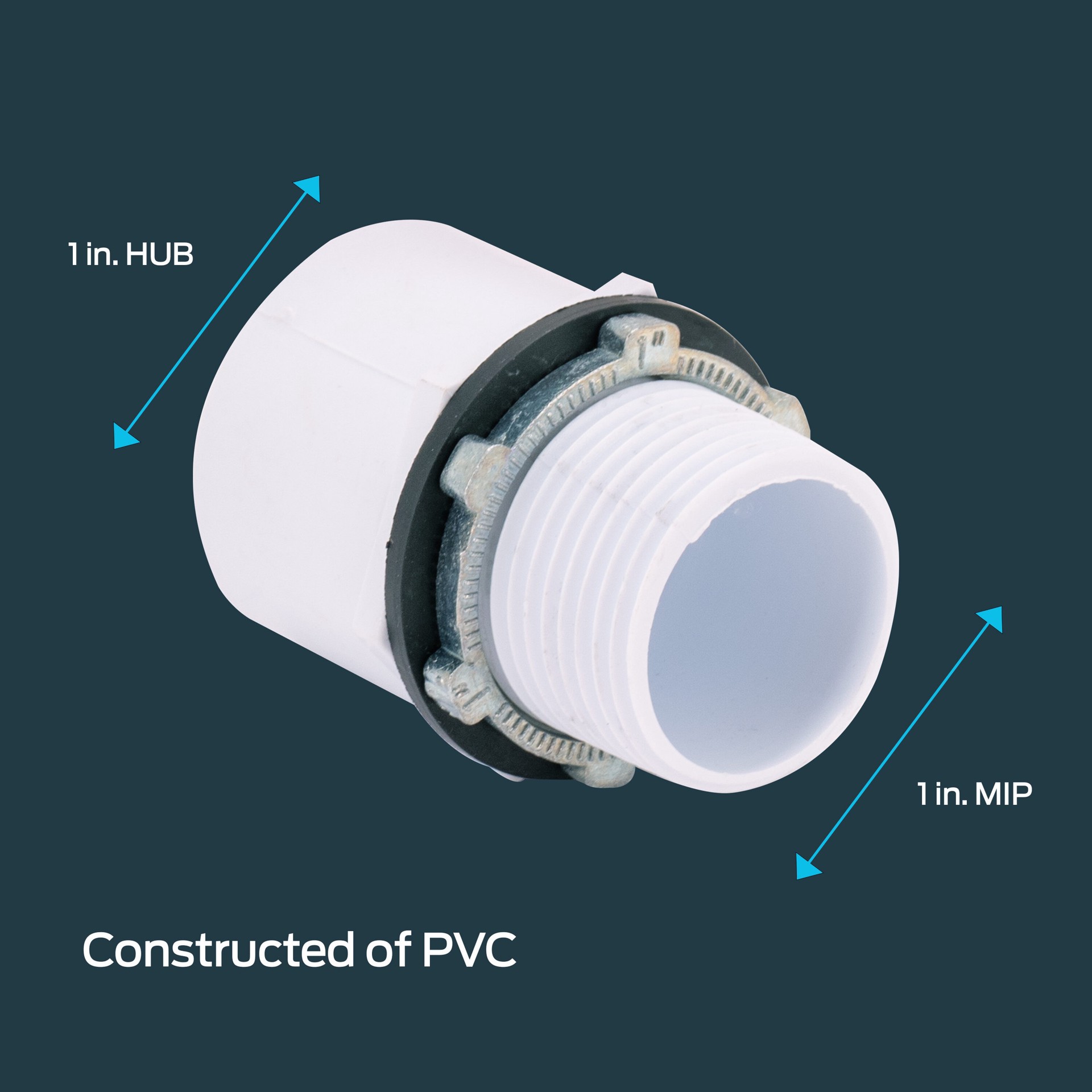 slide 5 of 6, EASTMAN 22-in ID Galvanized steel Water Heater Drain pan with PVC Fitting, 1 ct