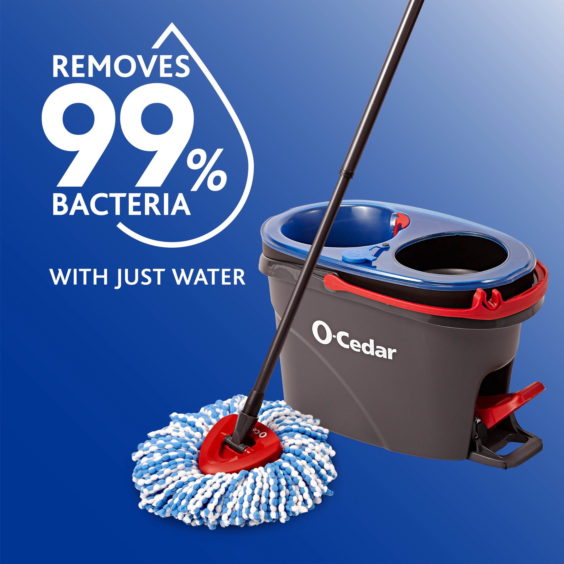 slide 5 of 6, O-Cedar RinseClean Spin Mop With Bucket, 1 ct
