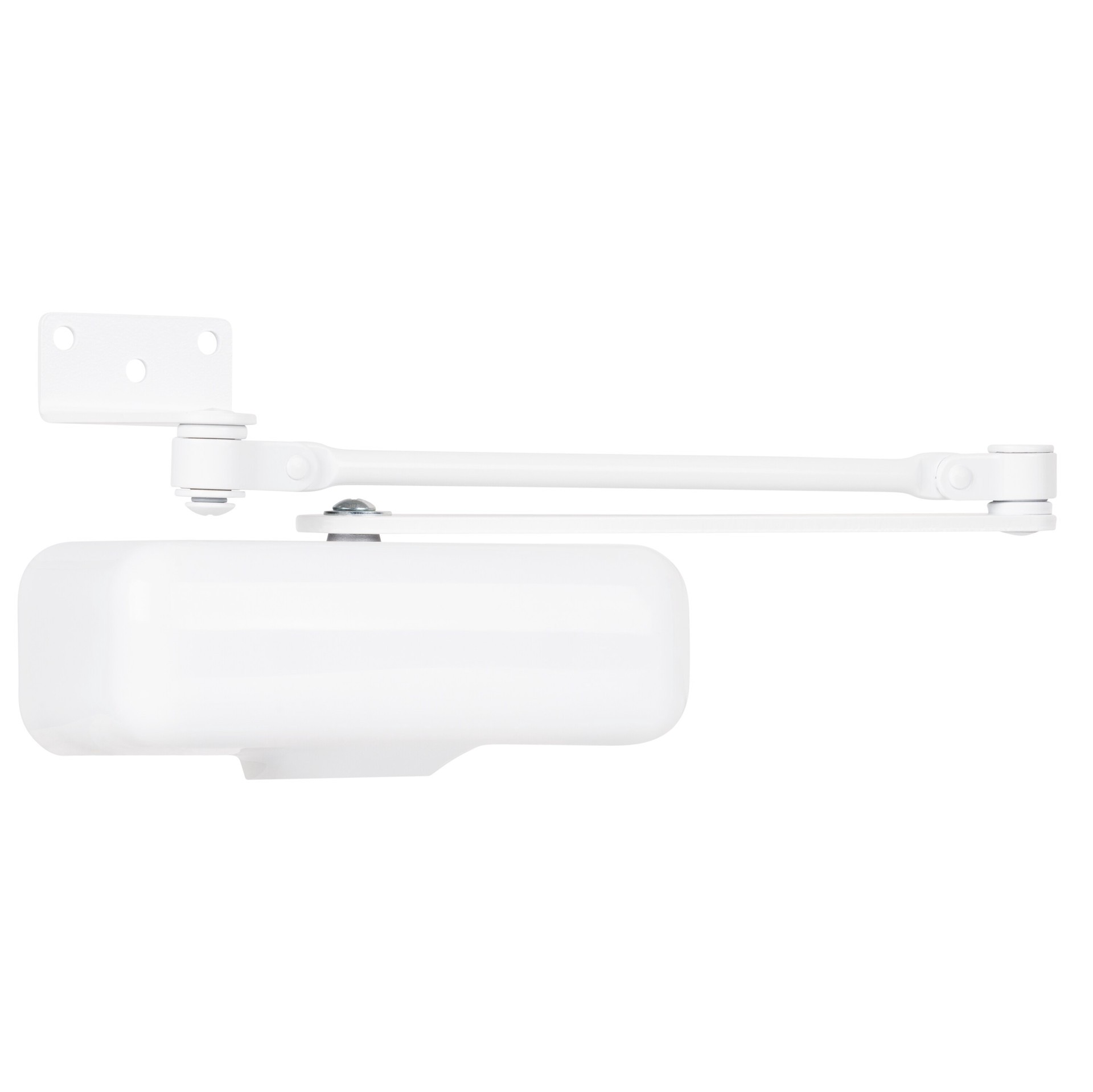slide 3 of 6, BRINKS COMMERCIAL Light Duty White Residential Door Closer, 1 ct