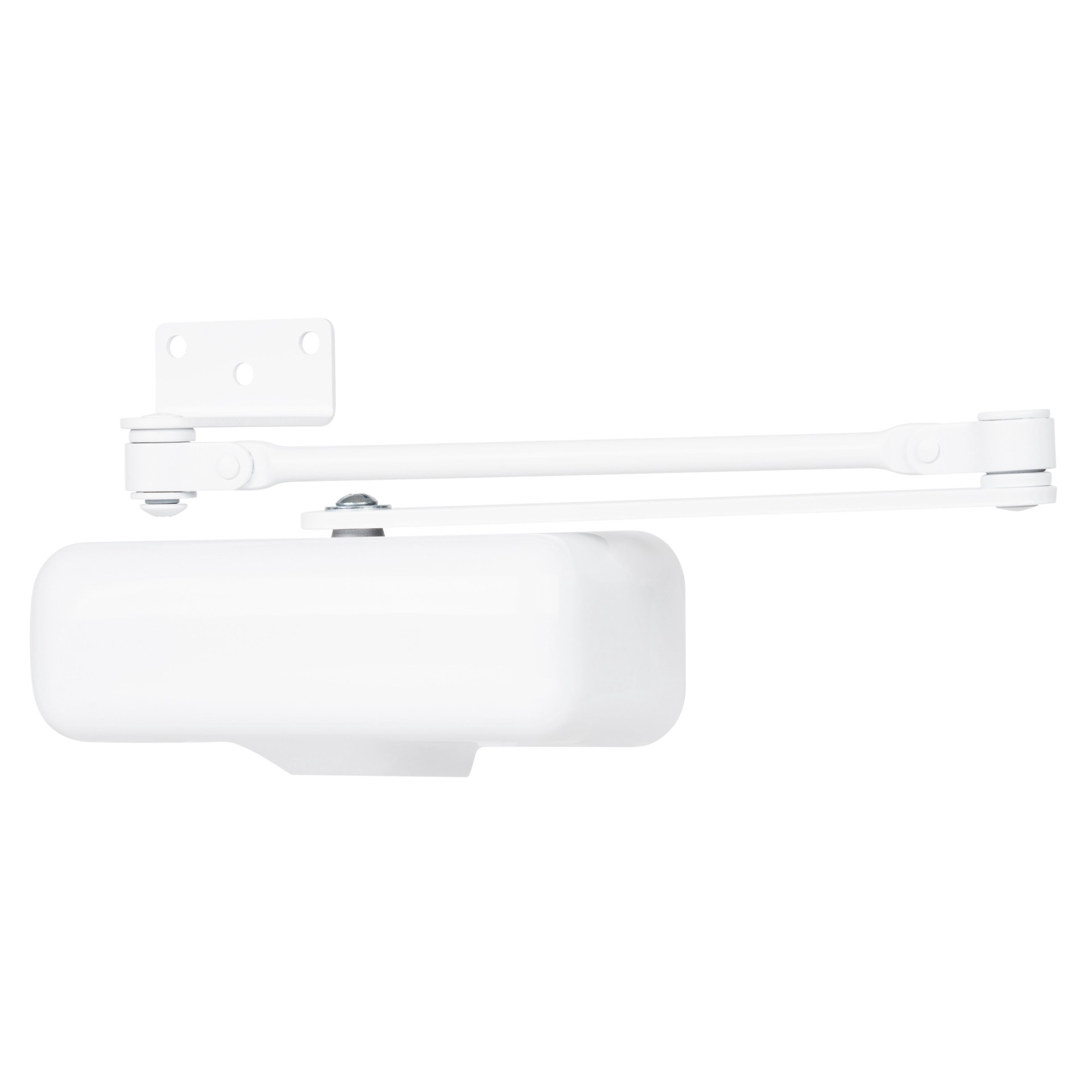 slide 4 of 6, BRINKS COMMERCIAL Light Duty White Residential Door Closer, 1 ct