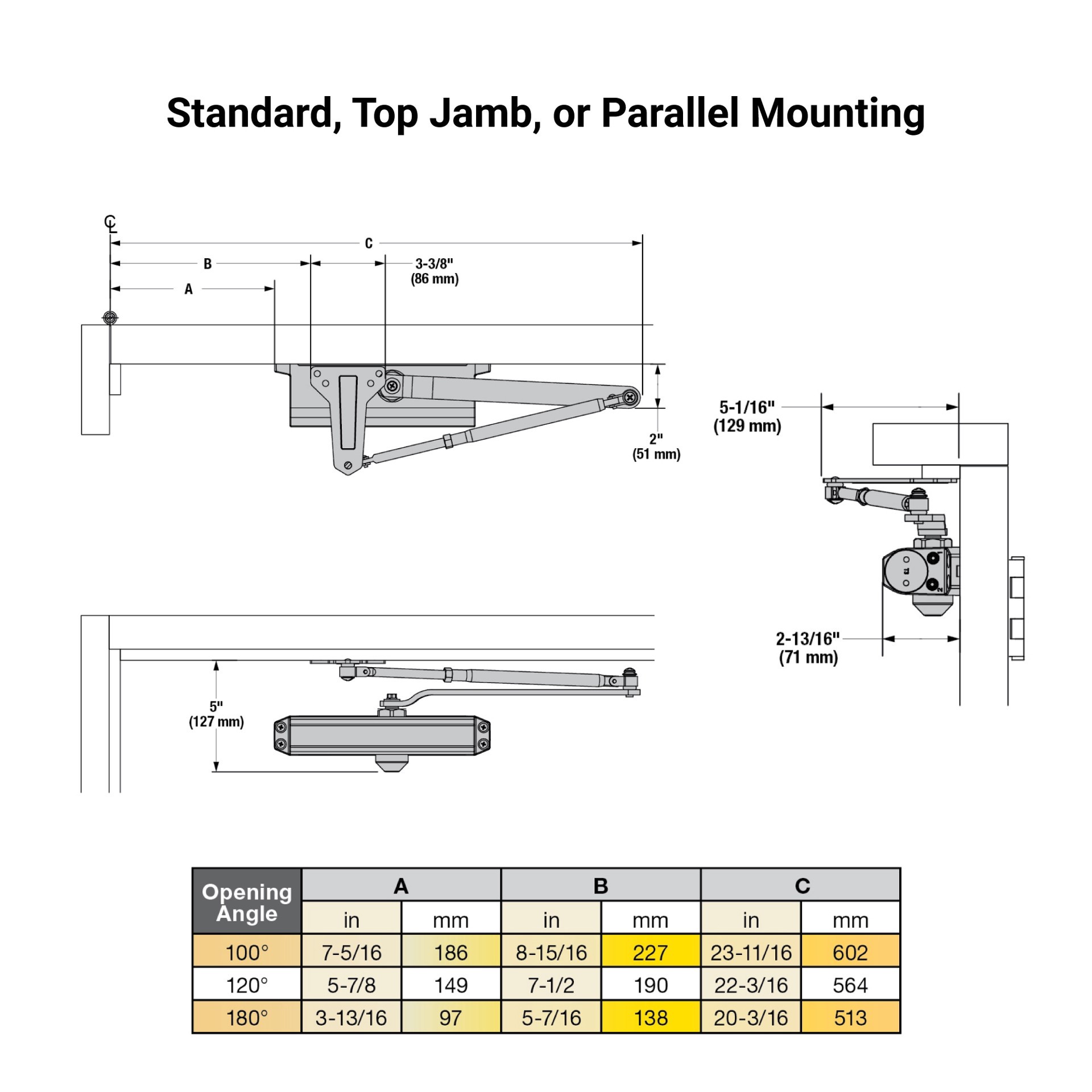 slide 4 of 6, BRINKS COMMERCIAL Grade 1 Aluminum Commercial Door Closer, 1 ct