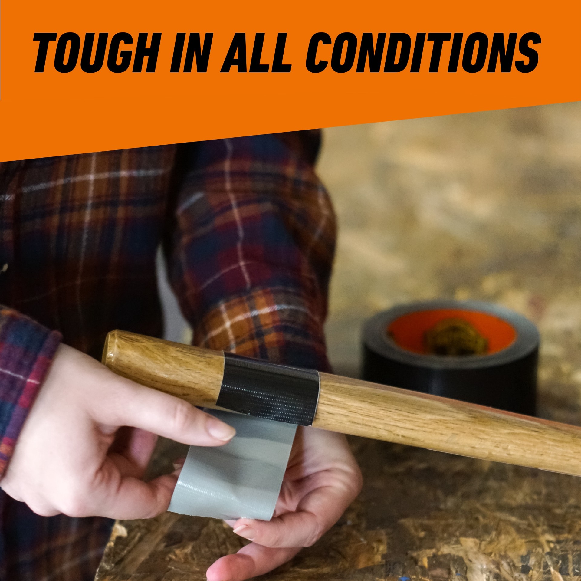 slide 5 of 6, Gorilla Black Duct Tape 1.88-in x 30 Yard(s), 1 ct