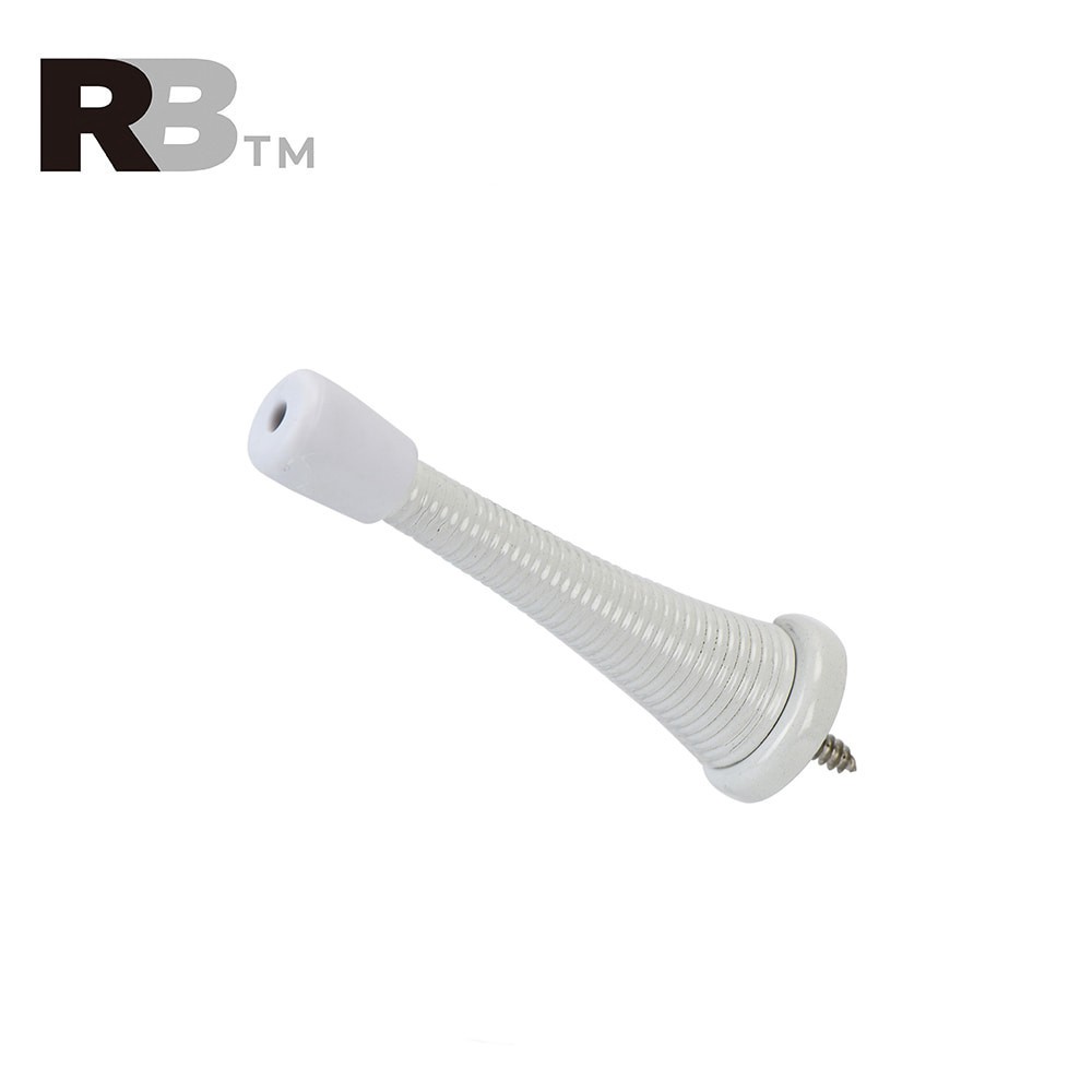 slide 4 of 6, RELIABILT 3-in White Spring Door Stop, 1 ct