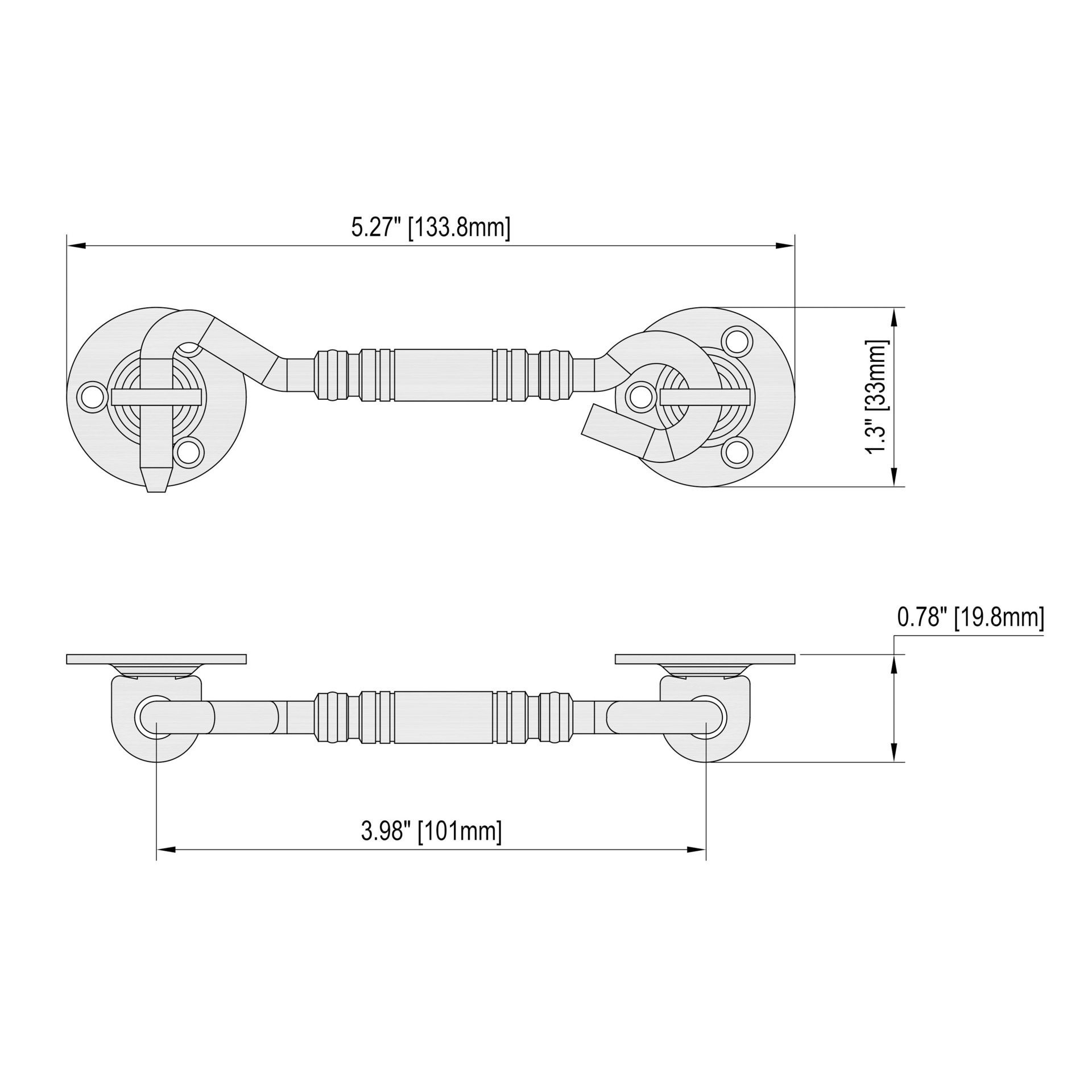 slide 6 of 6, RELIABILT 0.79-in Satin nickel Steel Gate hook and eye, 1 ct