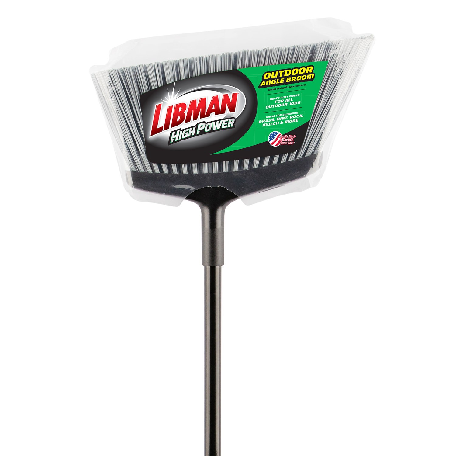 slide 3 of 3, Libman 15-in Poly fiber Multi-surface Angle Upright Broom, 1 ct