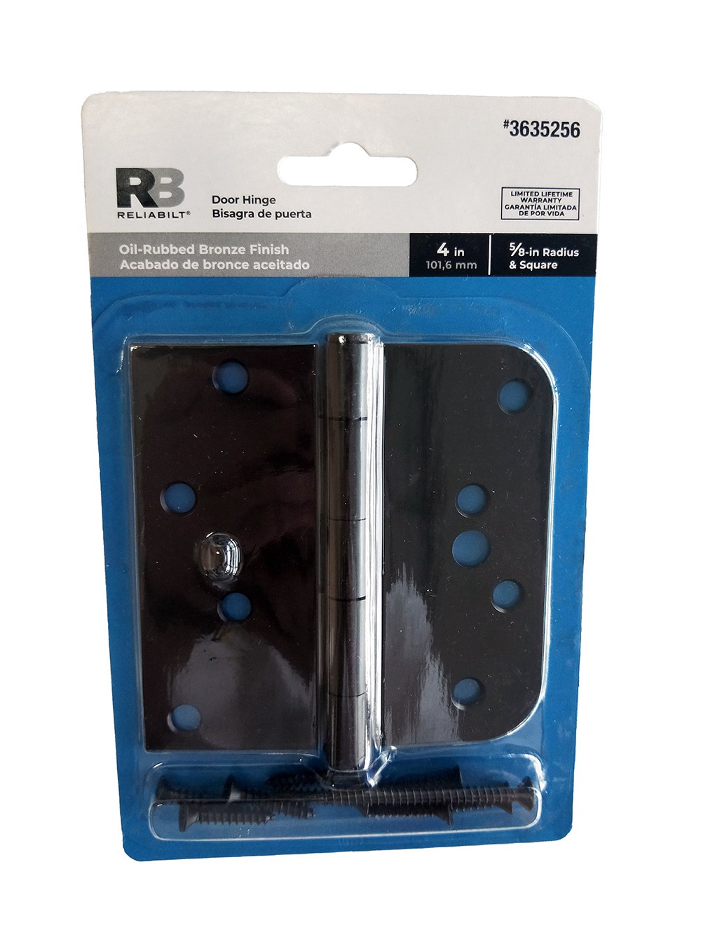 slide 6 of 6, RELIABILT 4-in H Oil-rubbed bronze Security Interior Door Hinge, 1 ct