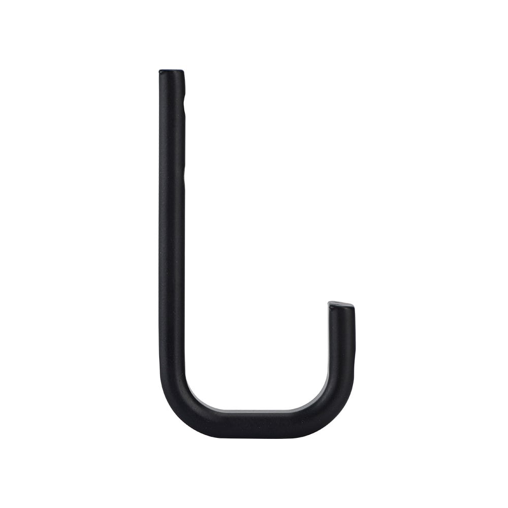 slide 2 of 6, RELIABILT 1 -Hook 0.45-in x 3.9-in H Matte black Decorative Wall Hook ( 35-lb Capacity), 1 ct