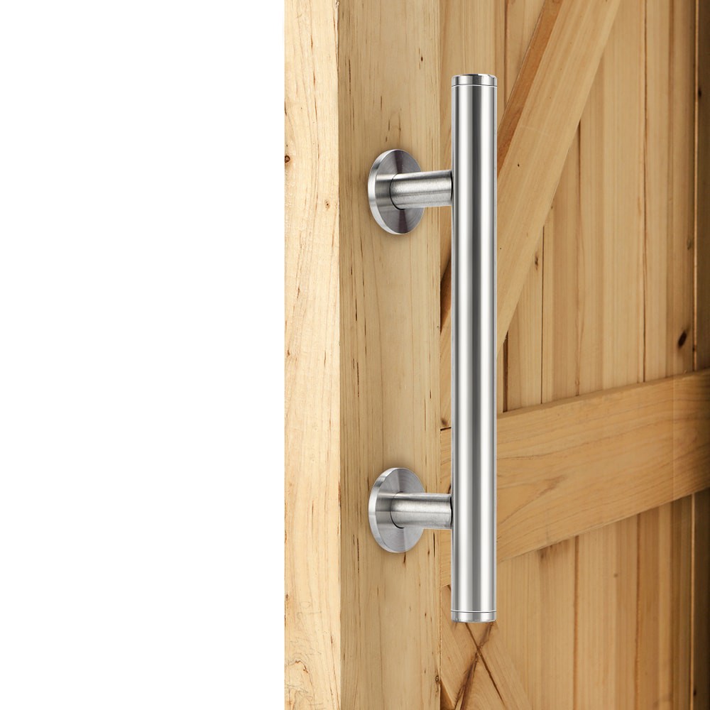 slide 4 of 6, RELIABILT Satin nickel Indoor Single Barn door handle, 1 ct