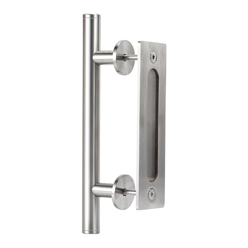 slide 1 of 6, RELIABILT Satin nickel Indoor Single Barn door handle, 1 ct