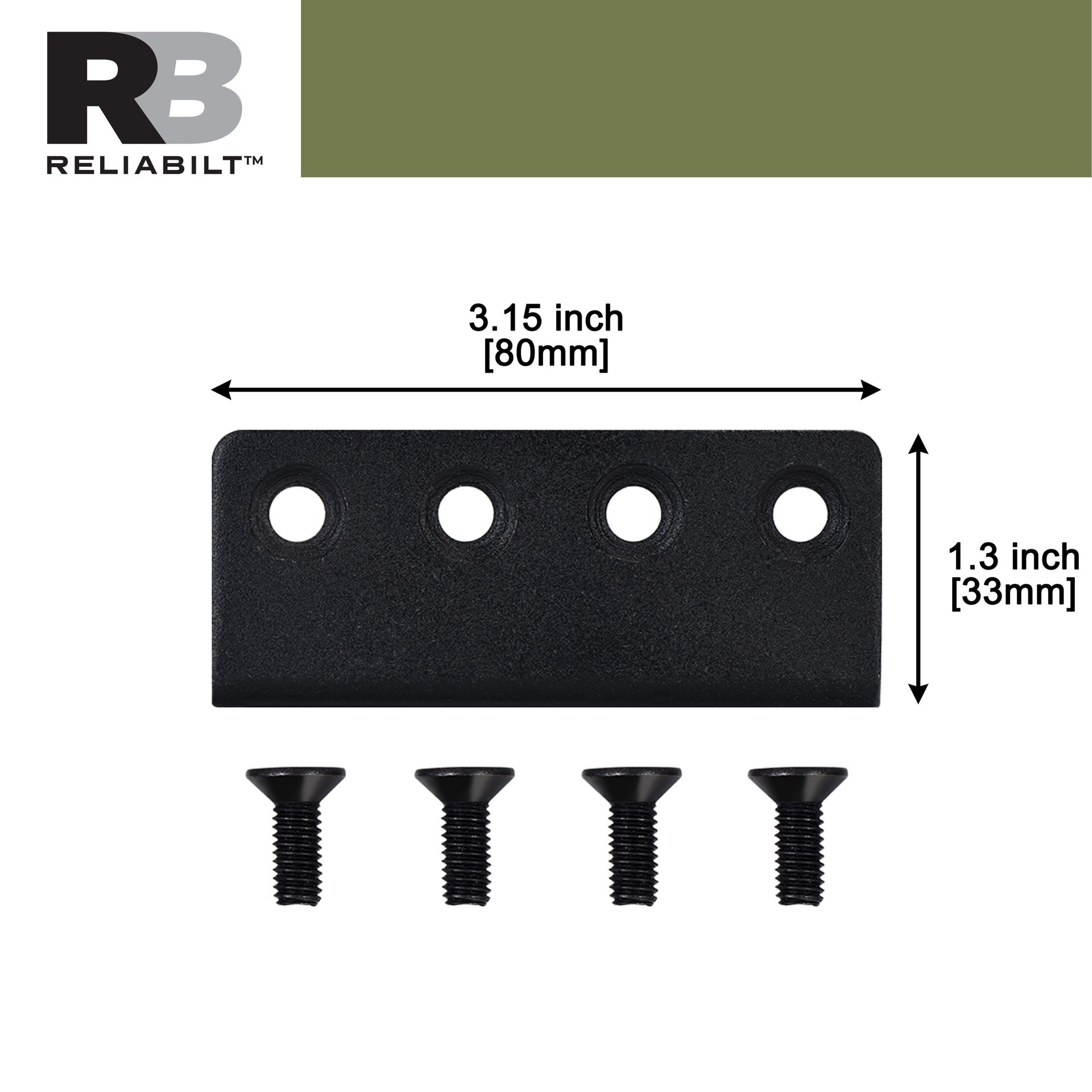 slide 3 of 6, RELIABILT Matte black Indoor Double Connecting adaptor, 1 ct