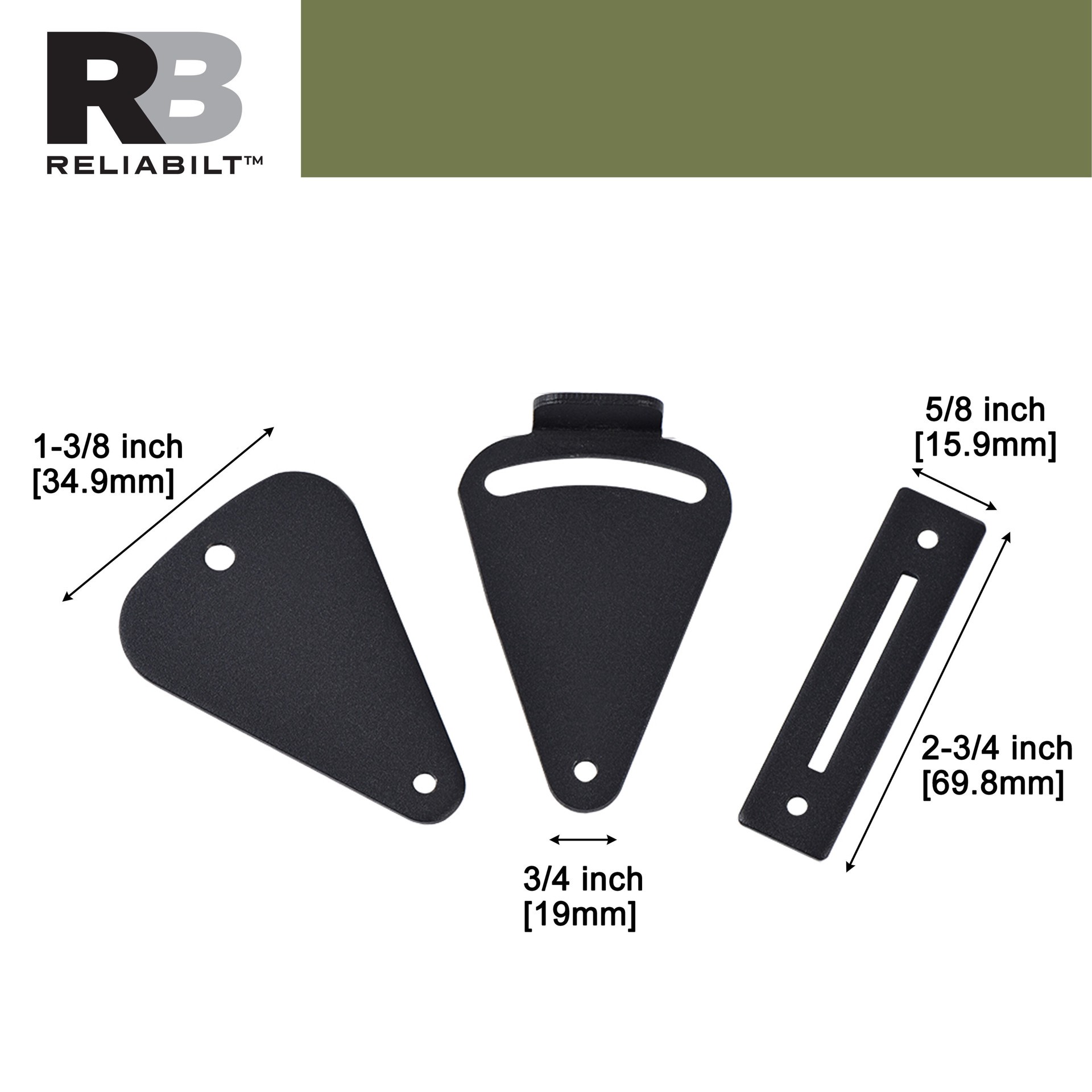 slide 3 of 6, RELIABILT Matte black Indoor Single Barn door lock, 1 ct