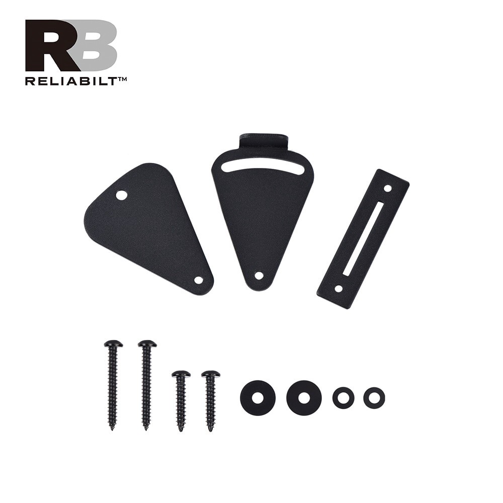 slide 4 of 6, RELIABILT Matte black Indoor Single Barn door lock, 1 ct