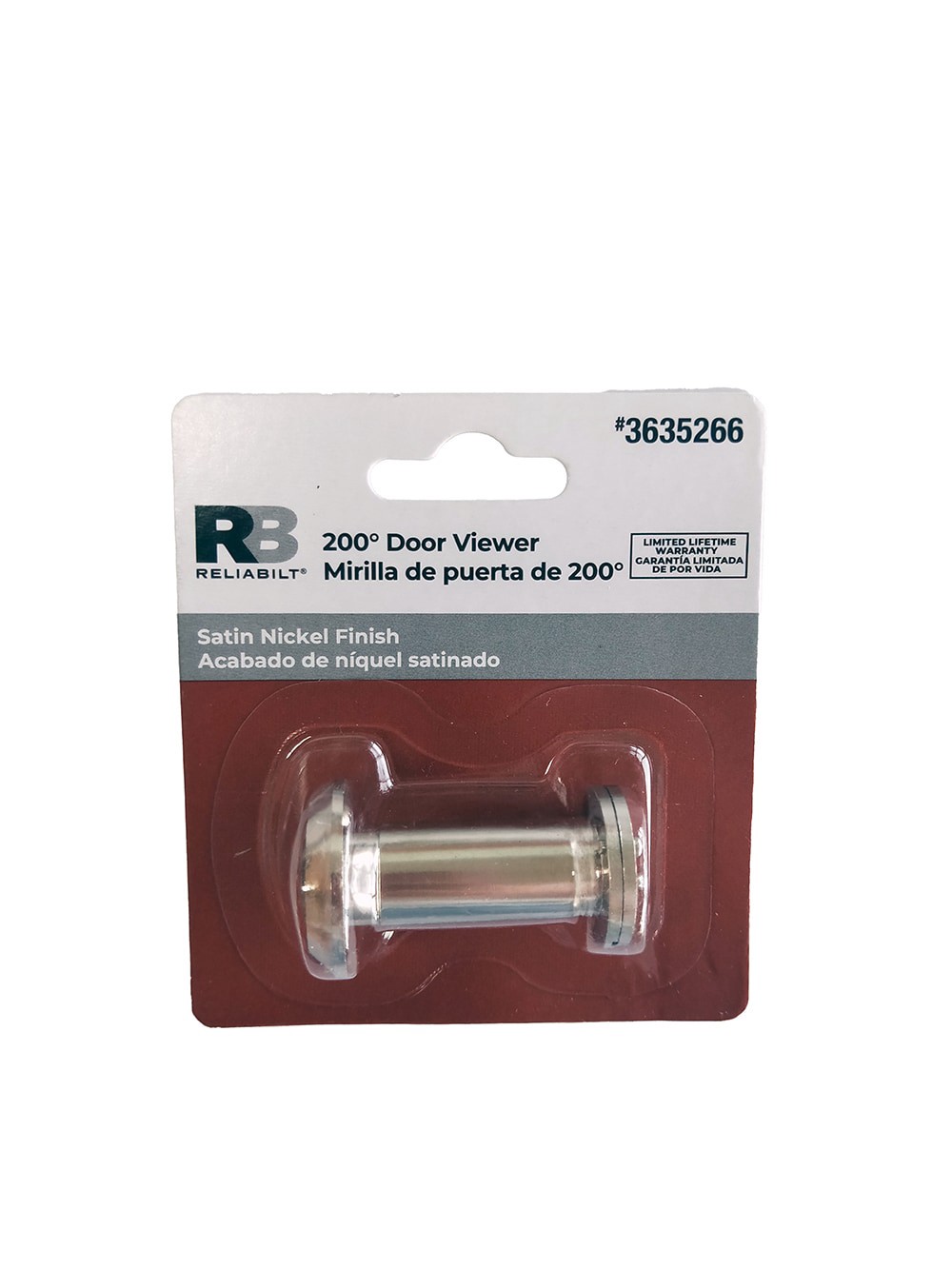slide 6 of 6, RELIABILT 1-in Diameter 200-degree View Door Viewer, 1 ct