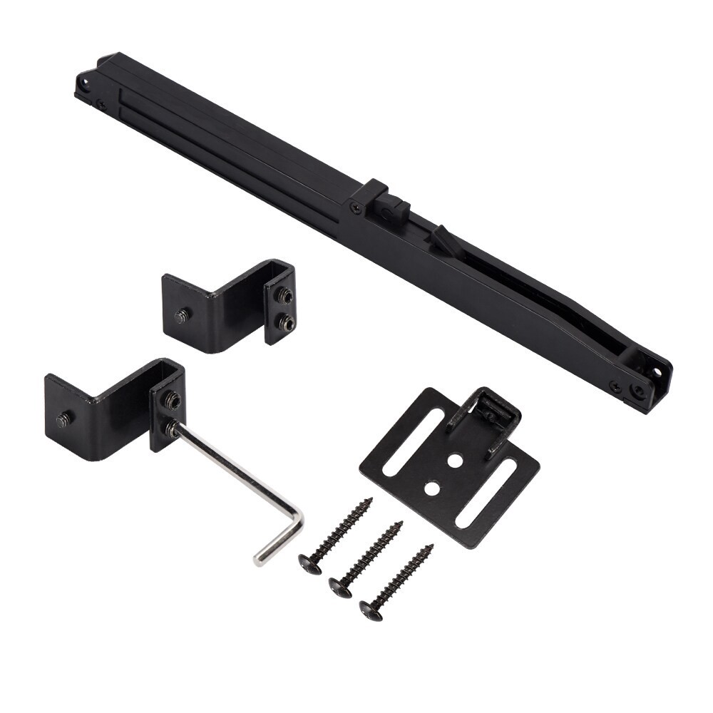 slide 2 of 6, RELIABILT Matte Black Indoor Single Double Soft close attachment, 1 ct