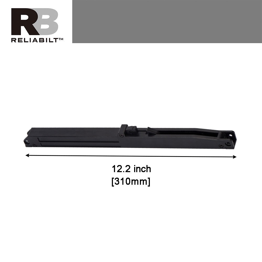 slide 3 of 6, RELIABILT Matte Black Indoor Single Double Soft close attachment, 1 ct