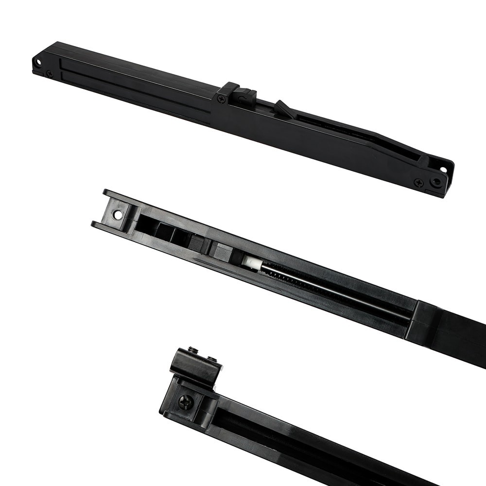 slide 3 of 6, RELIABILT Matte Black Indoor Single Double Soft close attachment, 1 ct