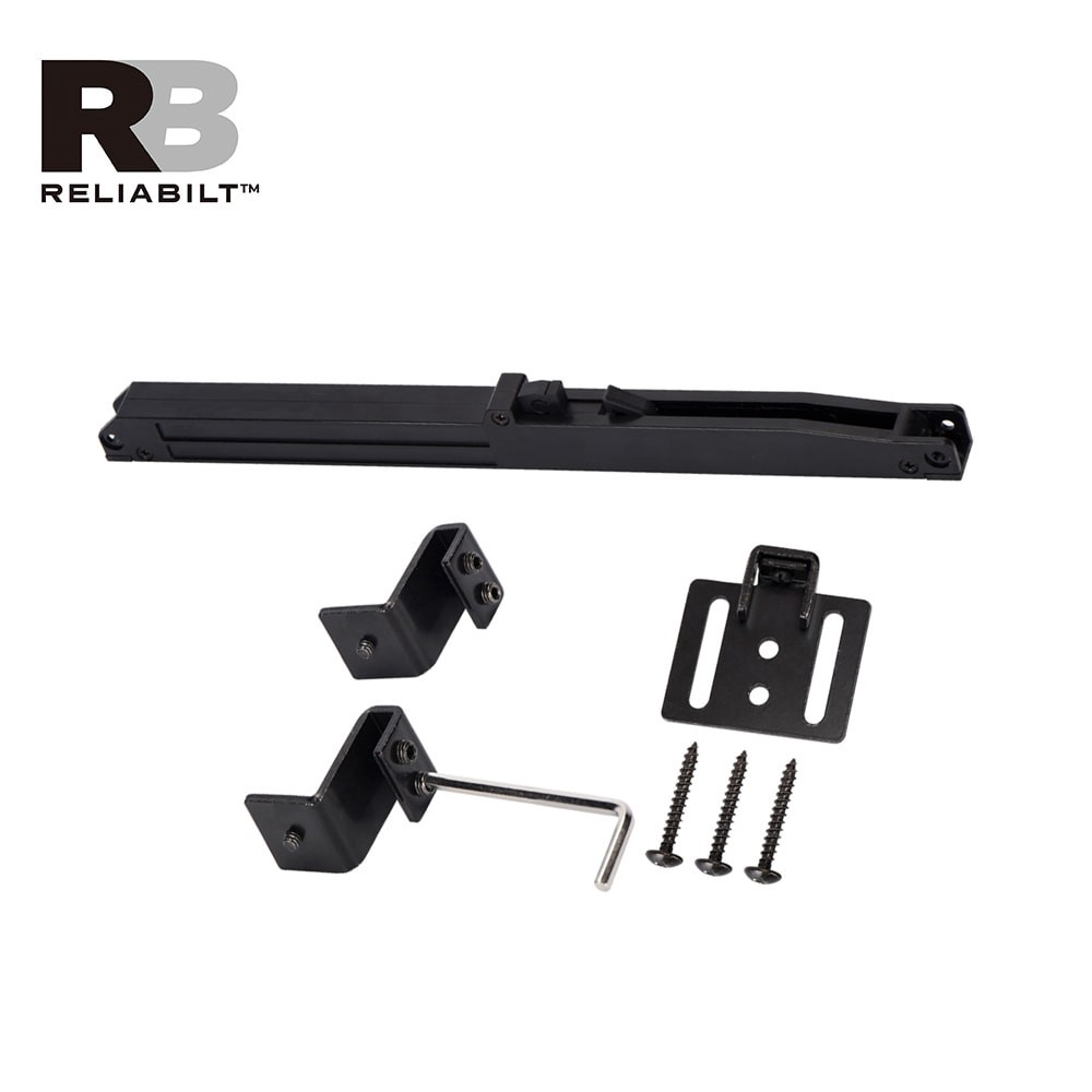 slide 4 of 6, RELIABILT Matte Black Indoor Single Double Soft close attachment, 1 ct