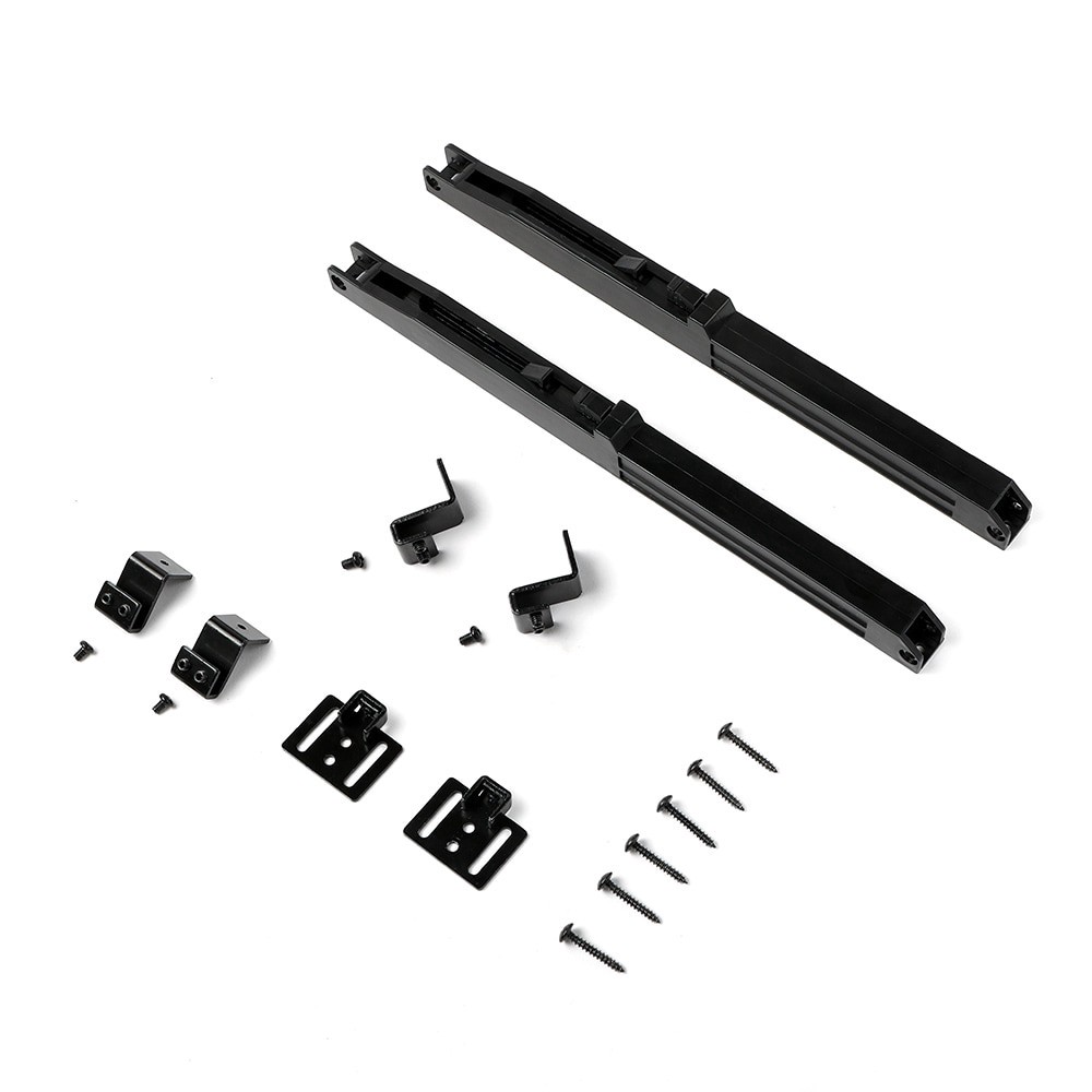 slide 1 of 6, RELIABILT Matte Black Indoor Single Double Soft close attachment, 1 ct