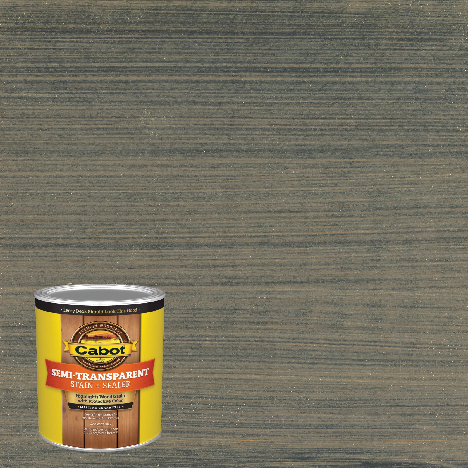slide 1 of 6, Cabot Newburyport Blue Semi-transparent Exterior Wood Stain and Sealer in One ( 1-quart ), 1 ct