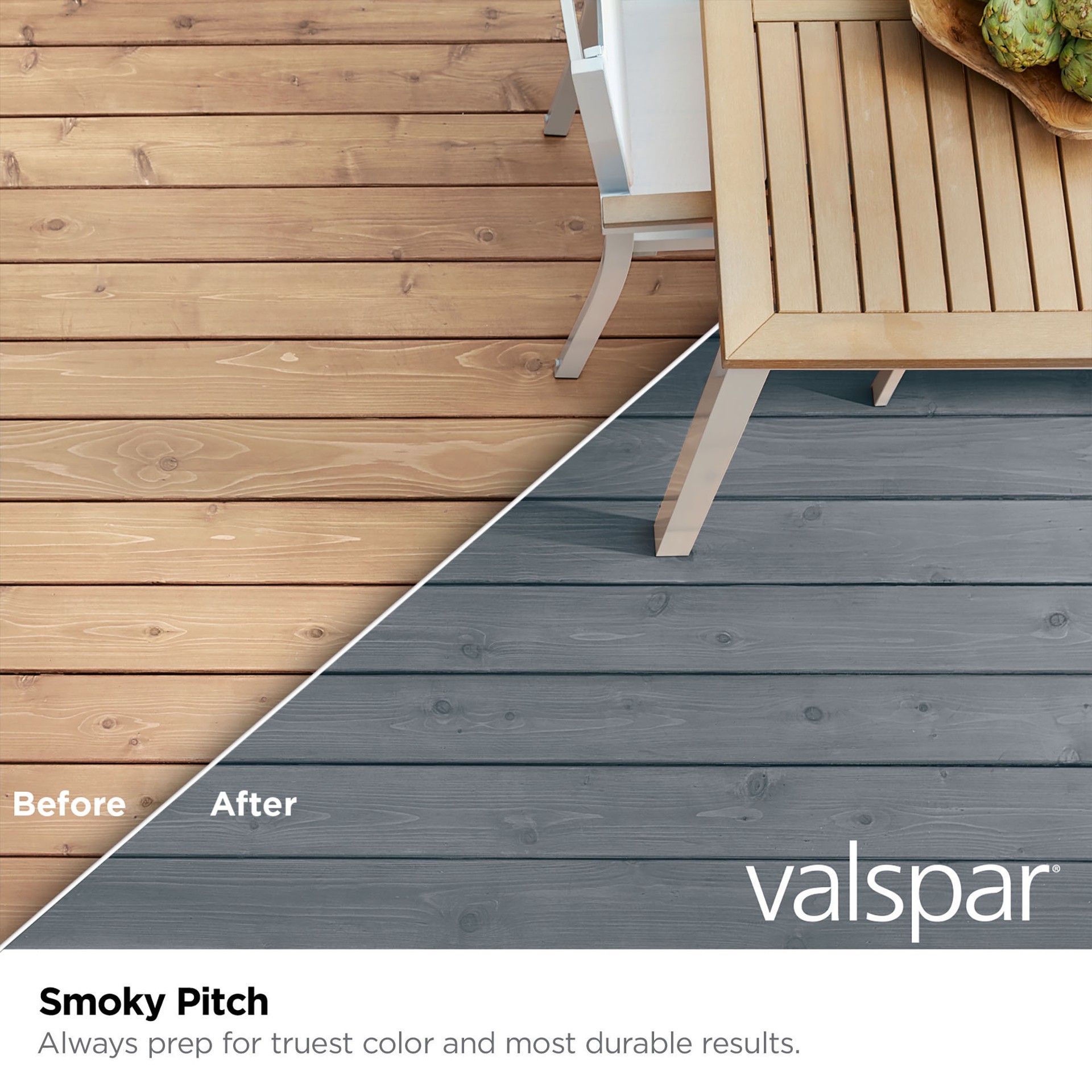 slide 2 of 6, Valspar Smoky Pitch Semi-transparent Exterior Wood Stain and Sealer in One ( 1-quart ), 1 ct