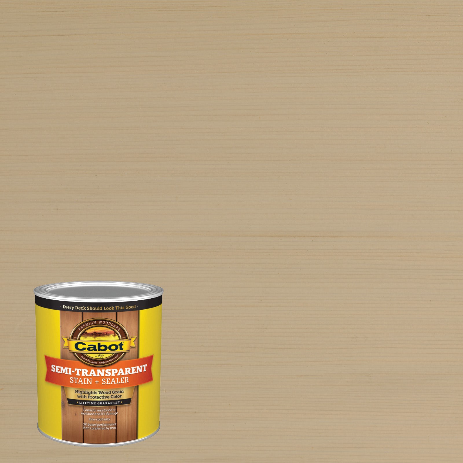 slide 1 of 6, Cabot Cape Cod Gray Semi-transparent Exterior Wood Stain and Sealer in One ( 1-quart ), 1 ct