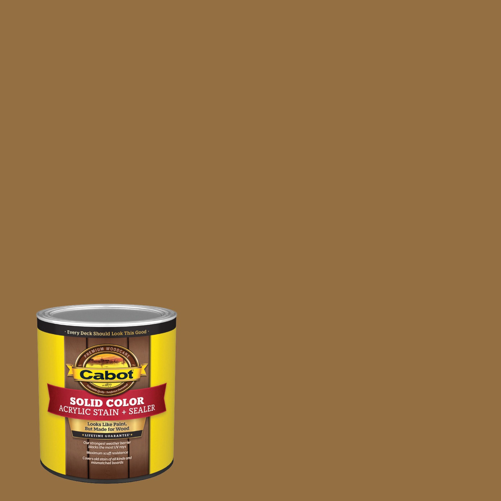 slide 1 of 6, Cabot New Cedar Solid Exterior Wood Stain and Sealer in One ( 1-quart ), 1 ct