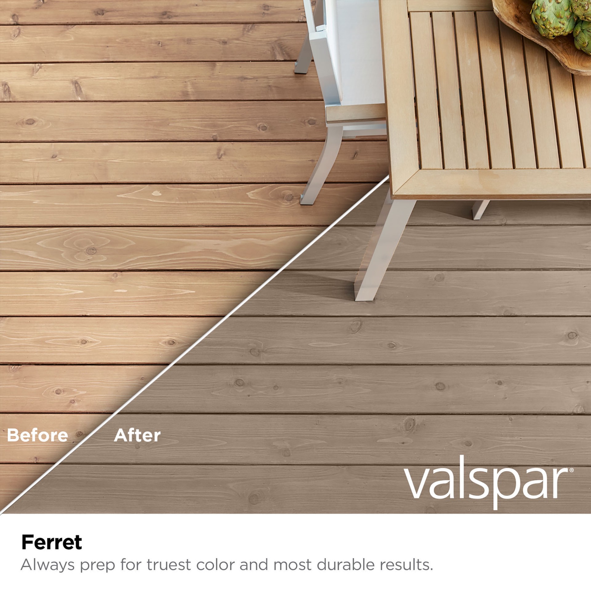 slide 2 of 6, Valspar Ferret Semi-transparent Exterior Wood Stain and Sealer in One ( 1-quart ), 1 ct