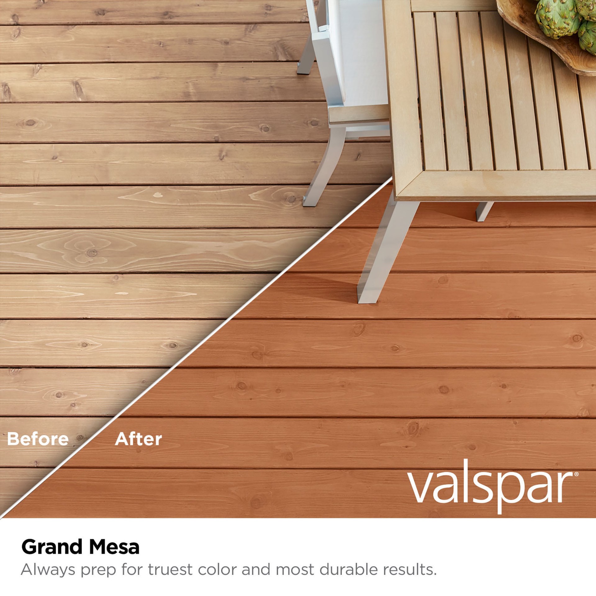 slide 2 of 6, Valspar Grand Mesa Semi-transparent Exterior Wood Stain and Sealer in One ( 1-quart ), 1 ct