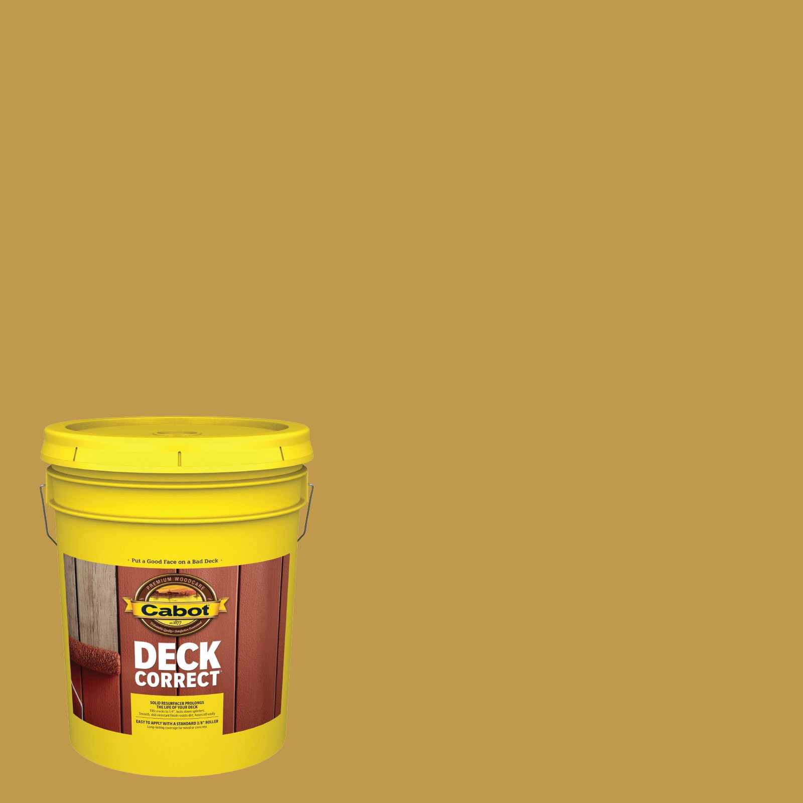 slide 1 of 6, Cabot DeckCorrect Cavalry Solid Exterior Wood Stain and Sealer in One ( 5-gallon ), 1 ct