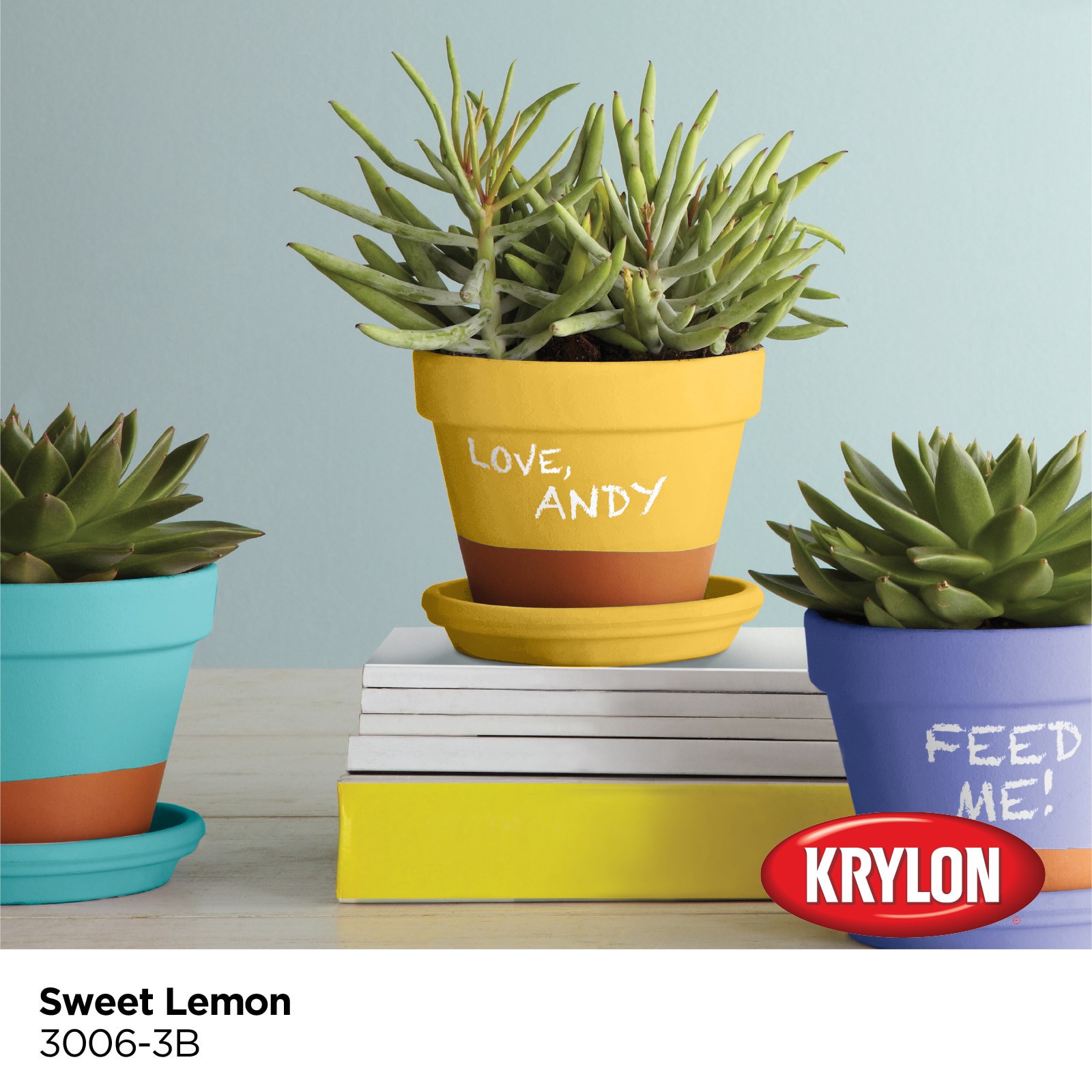 slide 2 of 6, Krylon Latex Sweet Lemon 3006-3B Chalkboard Paint (1-quart), 1 ct