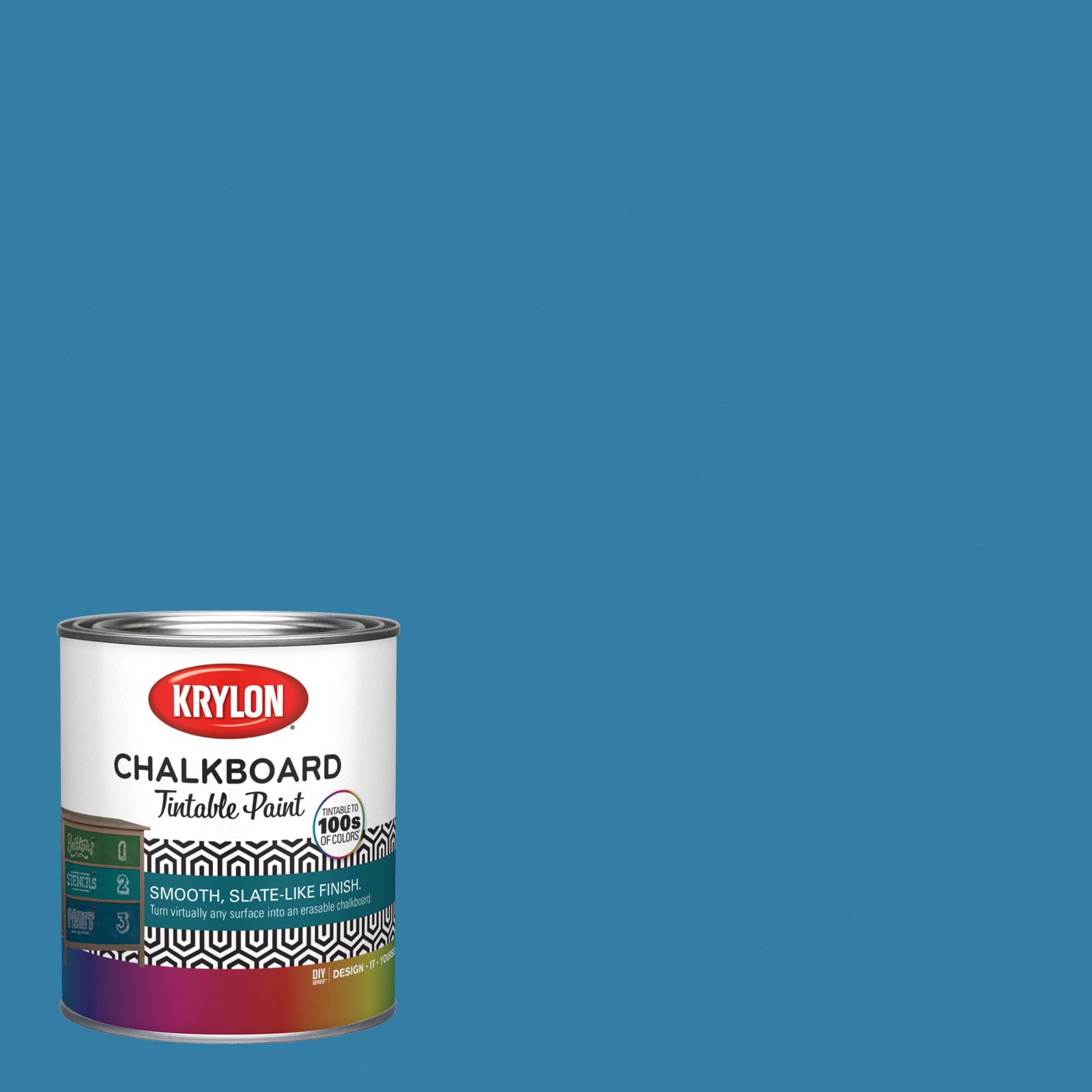 slide 1 of 6, Krylon Latex Deep Blue Sea 5001-10C Chalkboard Paint (1-quart), 1 ct