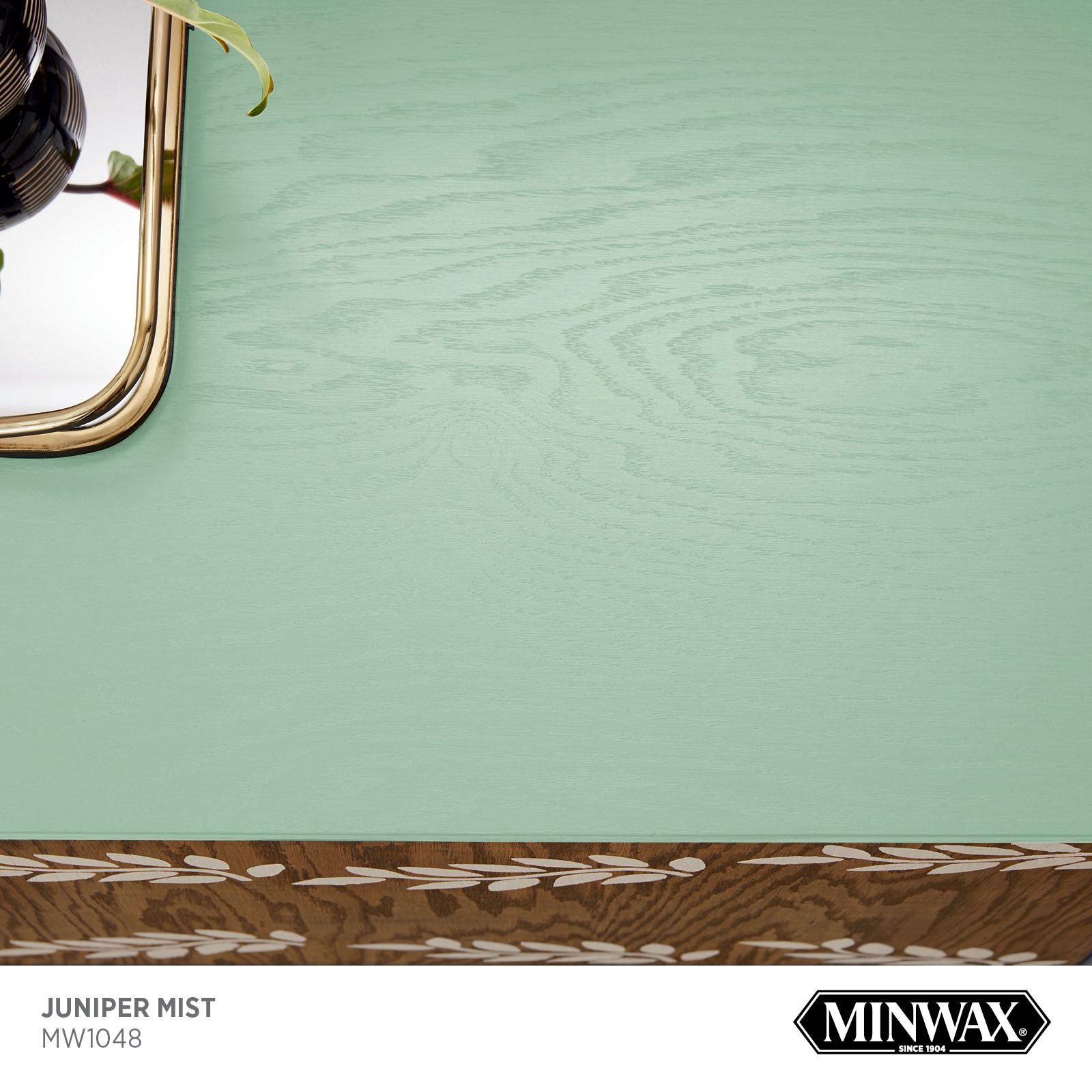 slide 2 of 6, Minwax Wood Finish Water-based Juniper Mist MW1048 Solid Interior Stain ( 1-quart ), 1 ct