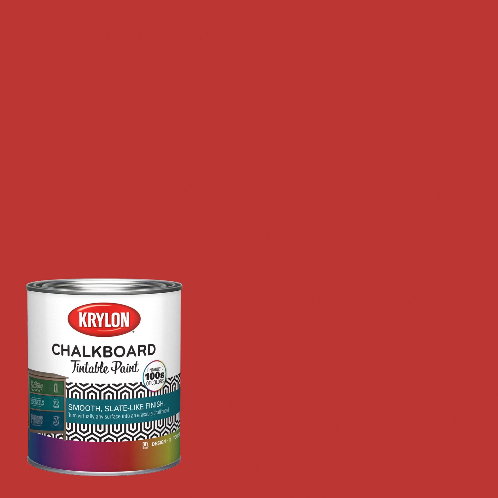 slide 1 of 6, Krylon Latex Oh So Red 1009-1 Chalkboard Paint (1-quart), 1 ct