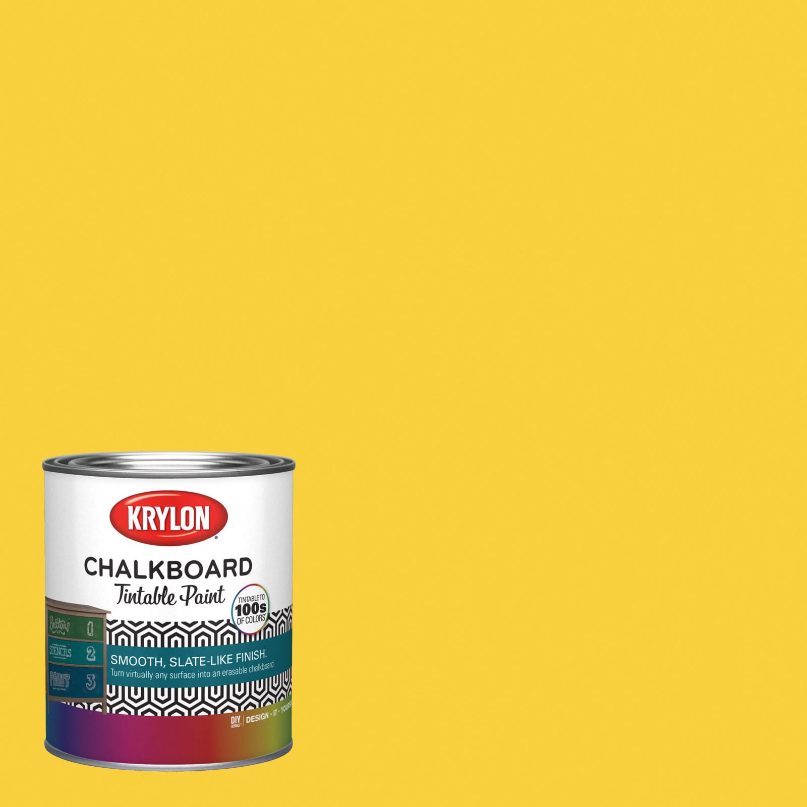 slide 1 of 6, Krylon Latex Dandelion Chain 3006-1B Chalkboard Paint (1-quart), 1 ct